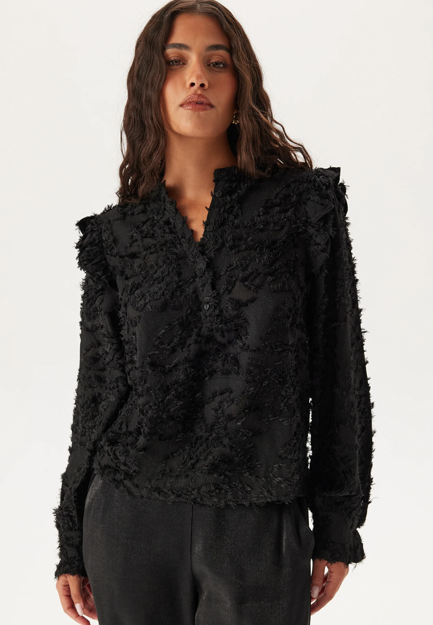 Onlcammie L/S FRILL TOP  Frill - Image 3