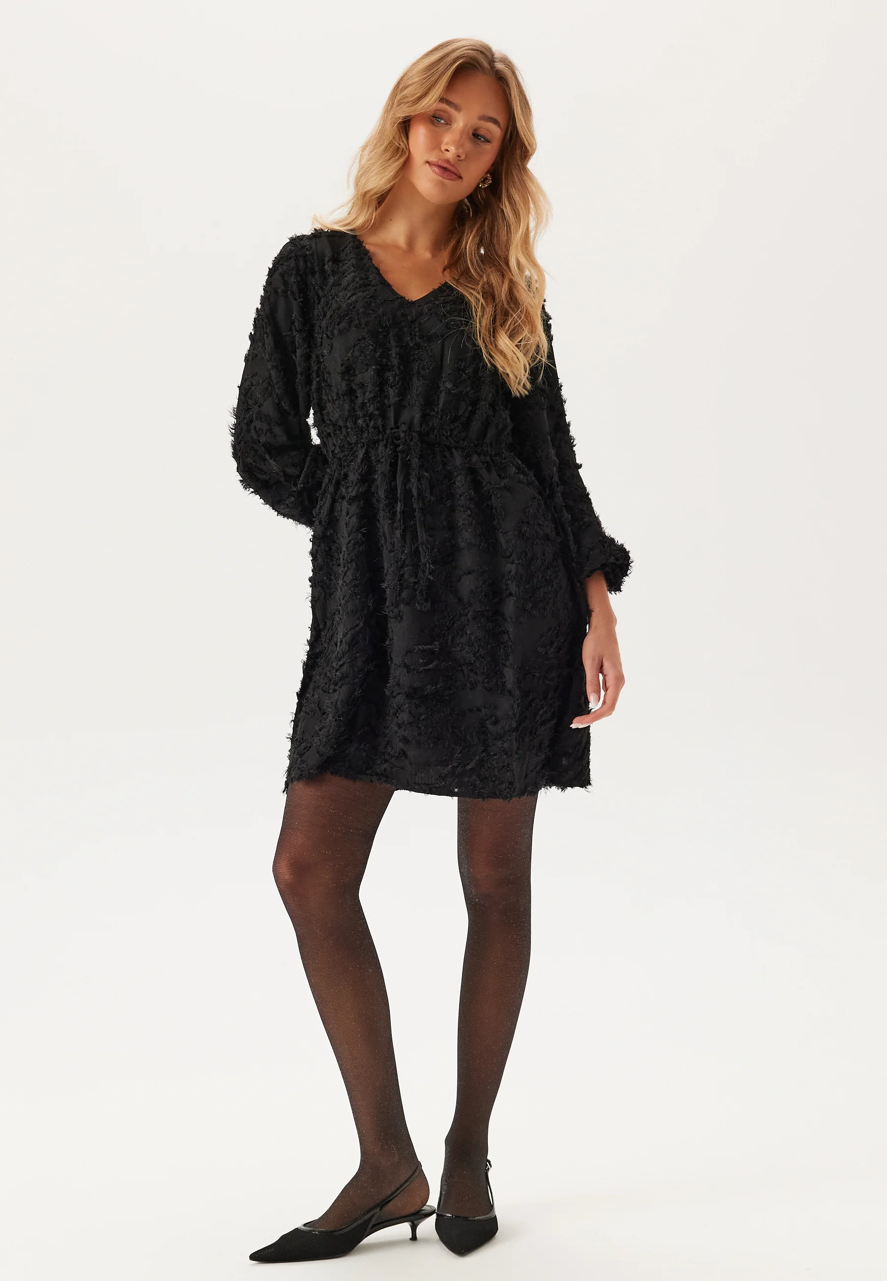 Onlcammie L/S V-NECK FRILL DRE - Image 3