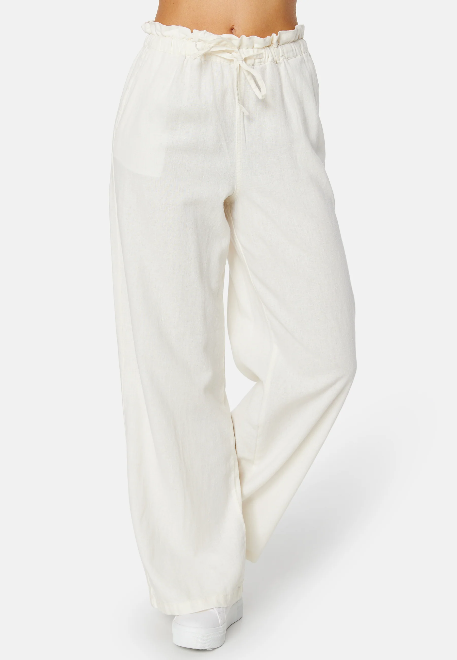 Onlcaro Wide Linen Bl Pant - Image 5