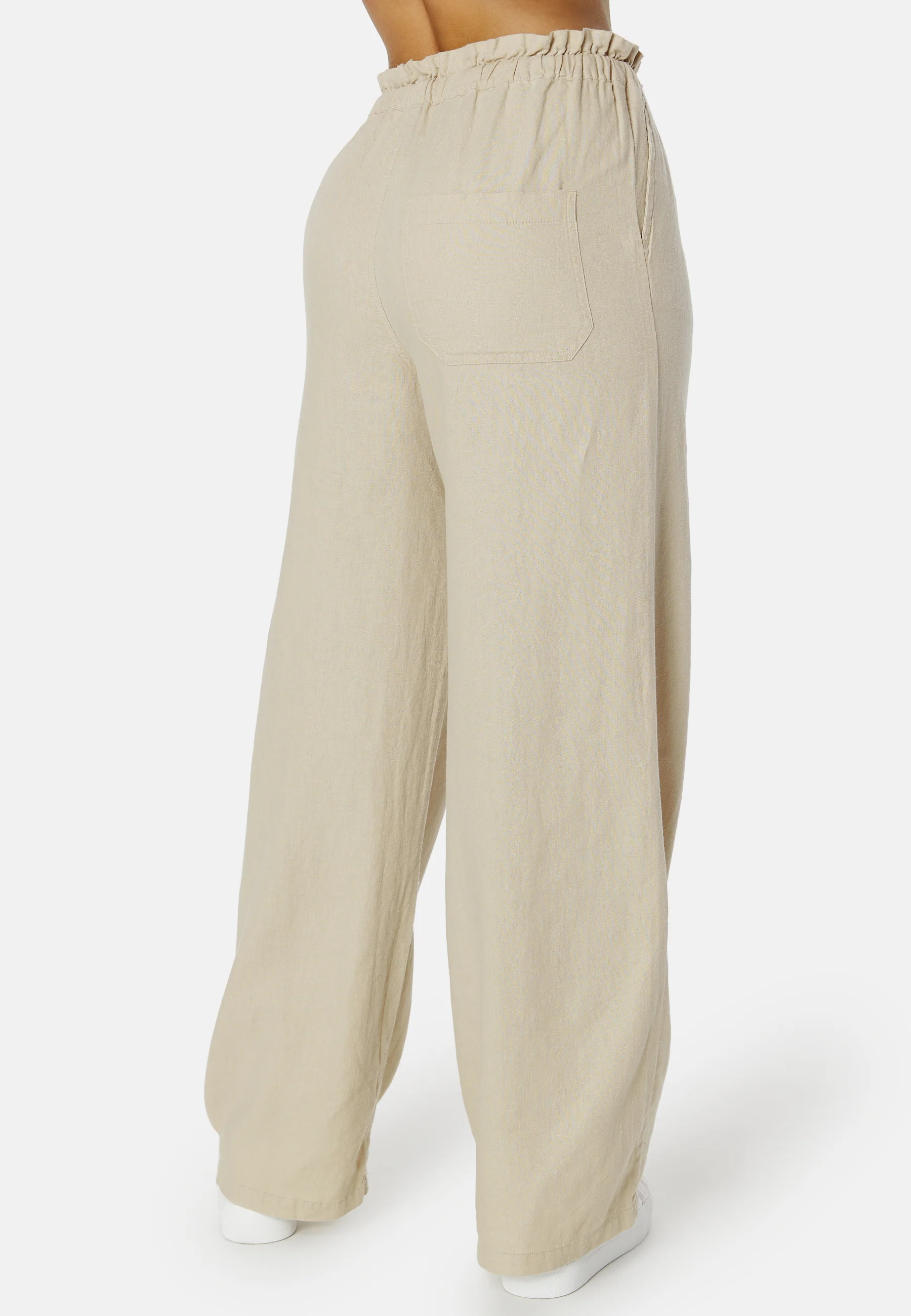 Onlcaro Wide Linen Bl Pant - Image 4