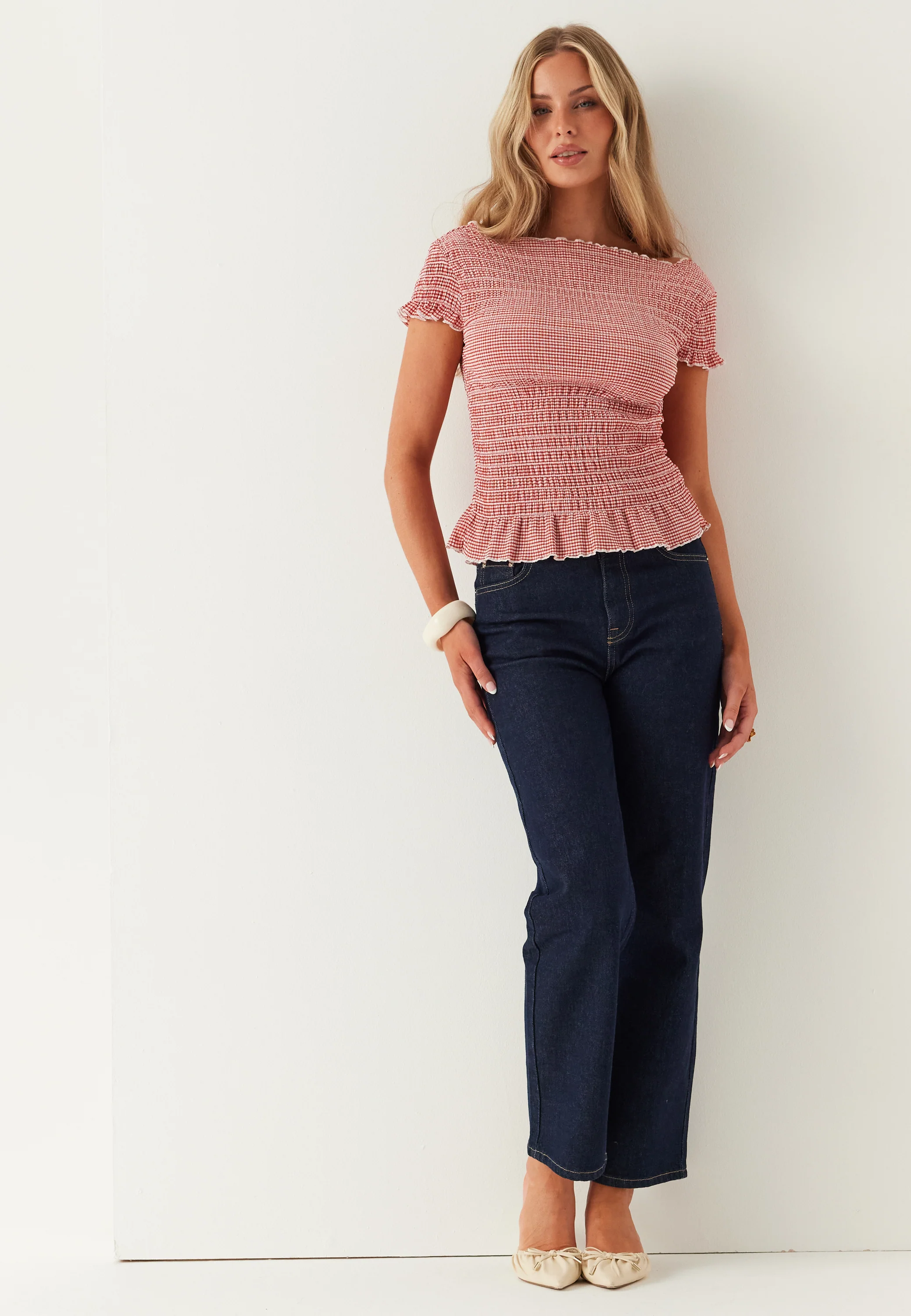 Onlcelle Life Cap Smock Boatneck Top - Image 4