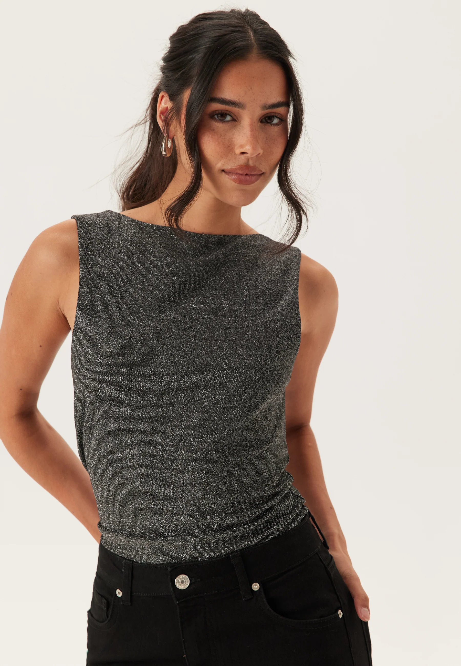 Onlea Glitter S/L 2-WAYS TOP - Image 2