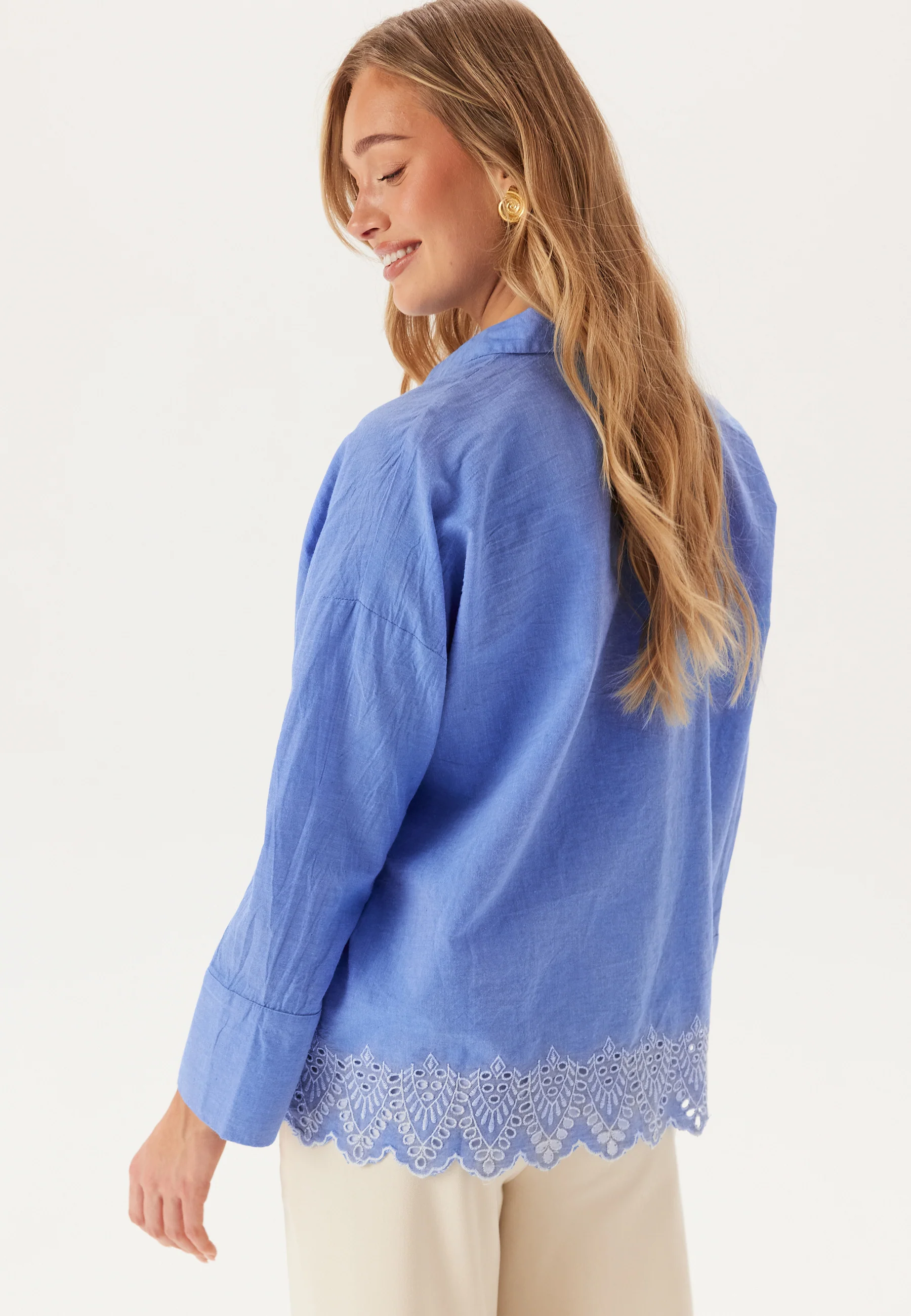 Onlgraces Tulum Ls Emb Shirt - Image 2