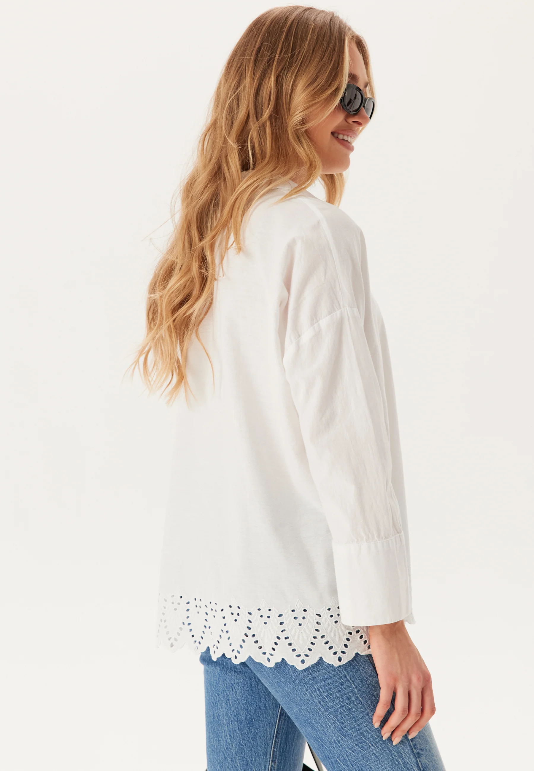 Onlgraces Tulum Ls Emb Shirt - Image 3