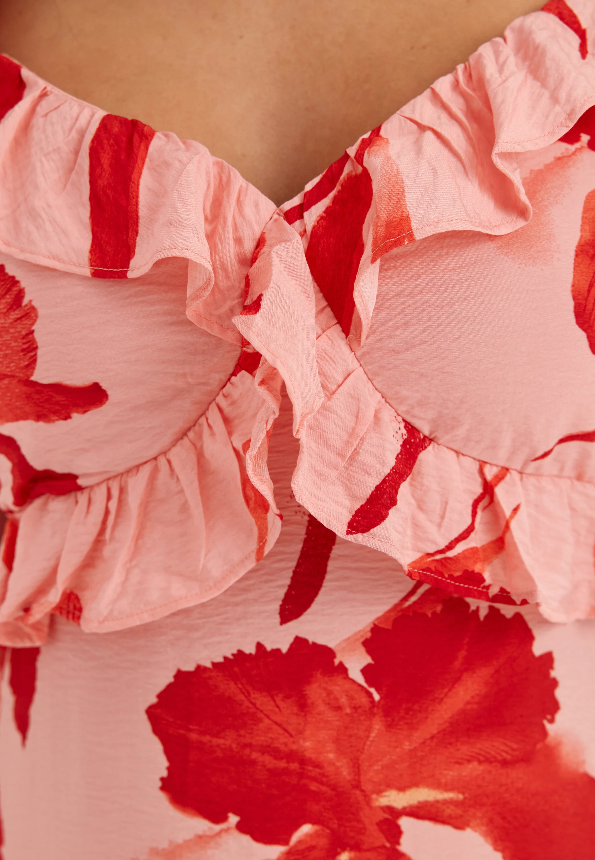 Onlhyaci S/L FRILL LONG AOP DRESS - Image 5