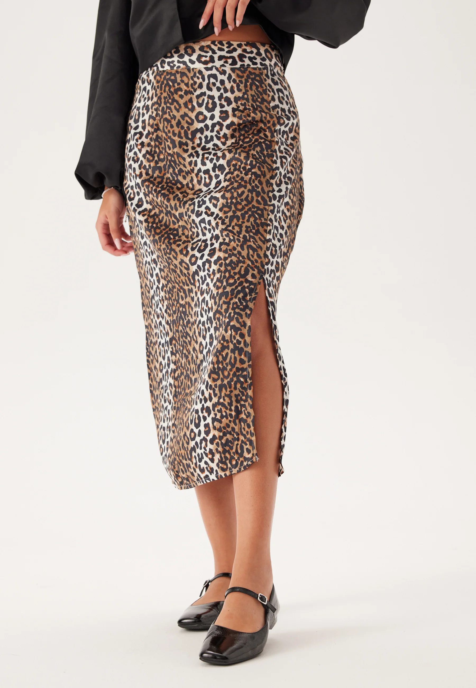 Onljane Life Long Slit Skirt