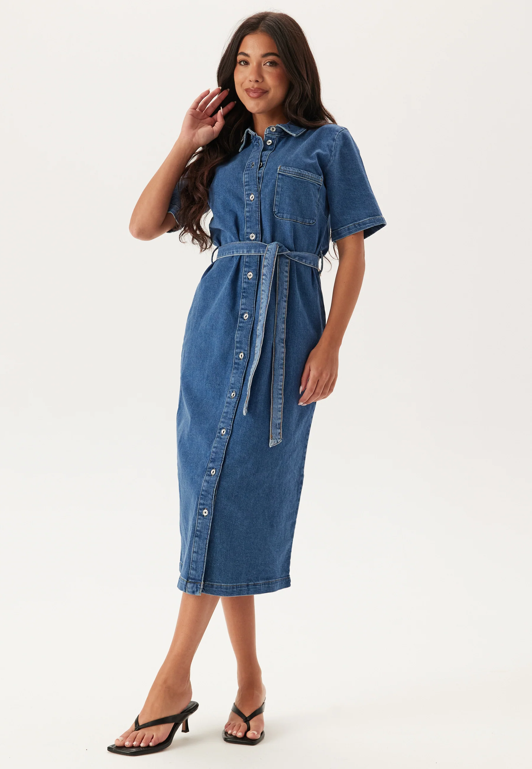 Onllana Ss Long Dress Dnm - Image 3