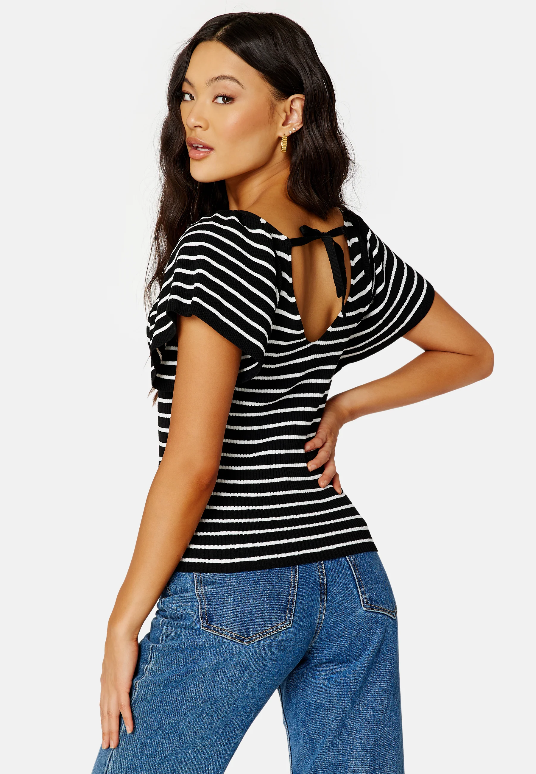 ONLLeelo Stripe S/S BackPullover - Image 3