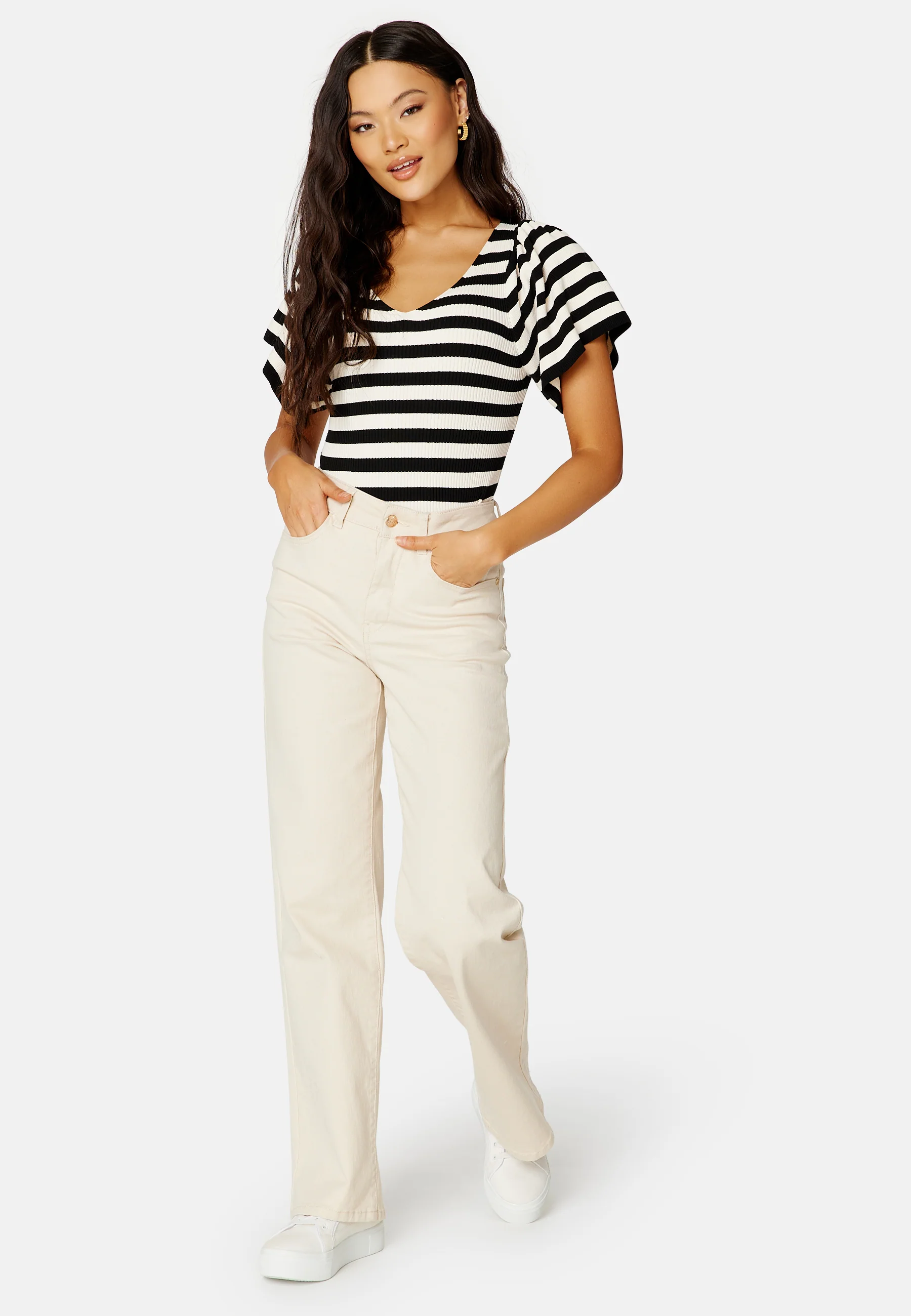 ONLLeelo Stripe S/S BackPullover - Image 2