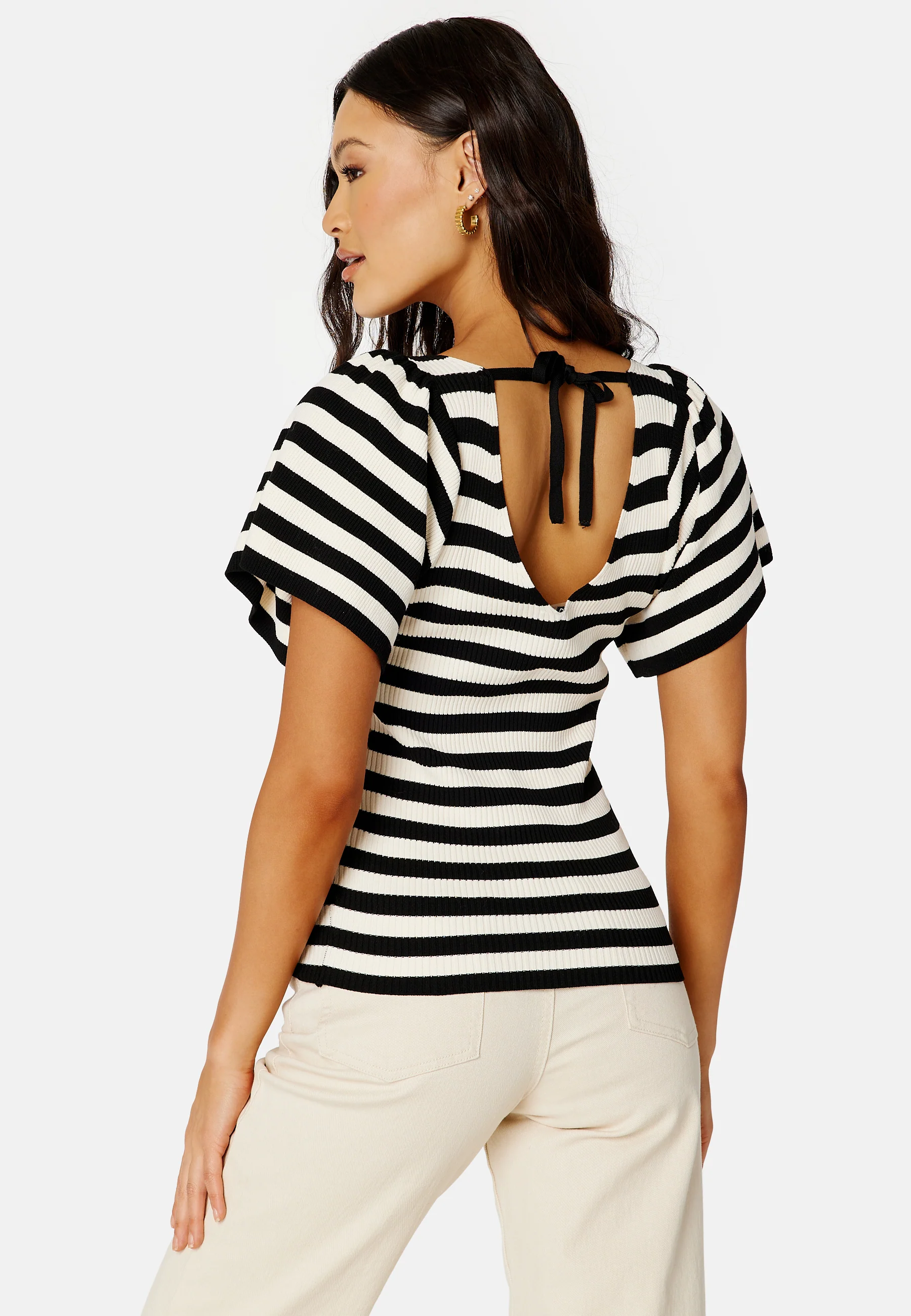 ONLLeelo Stripe S/S BackPullover - Image 3