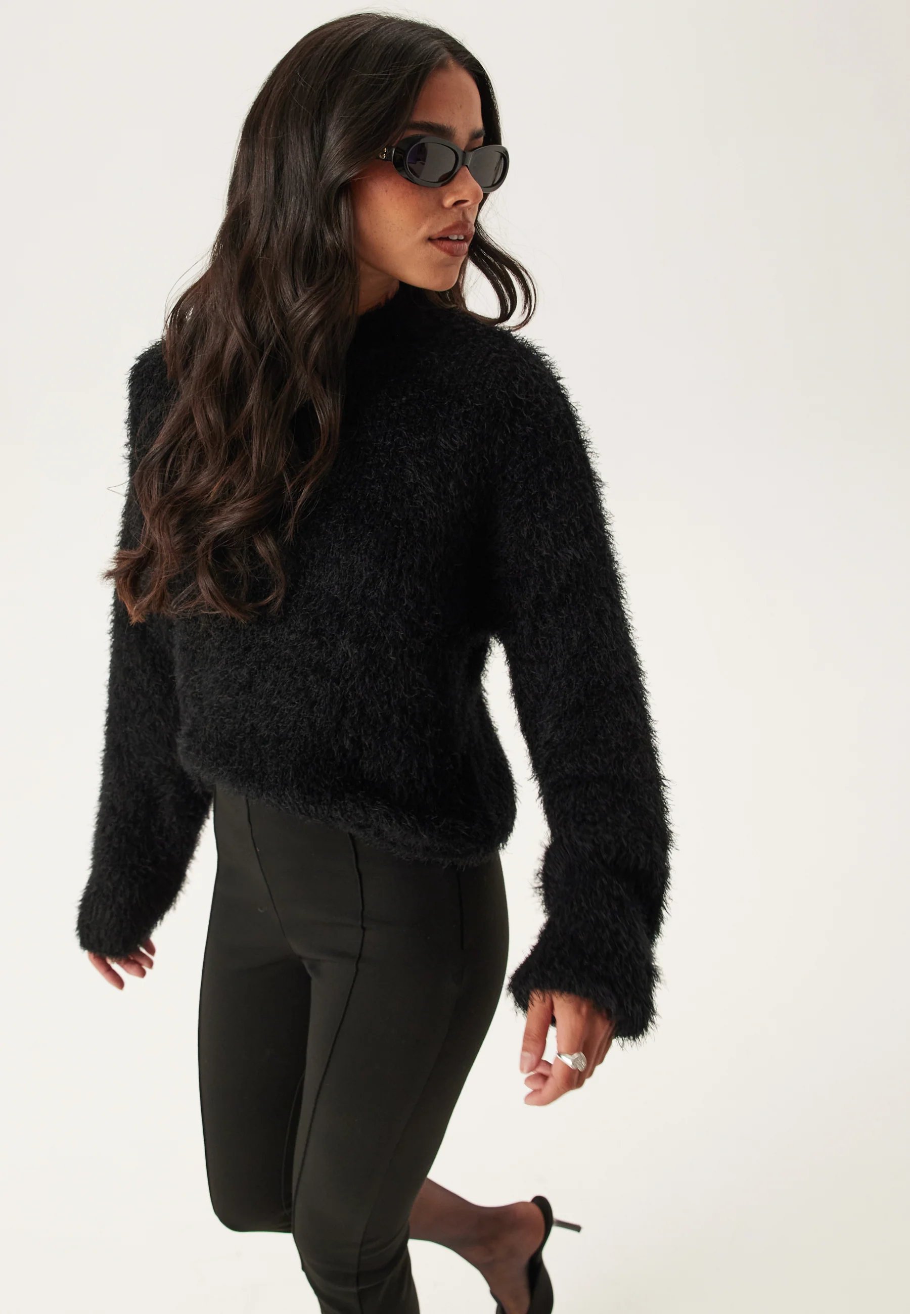 Onllulu Ls Rib Highneck Cc Knt