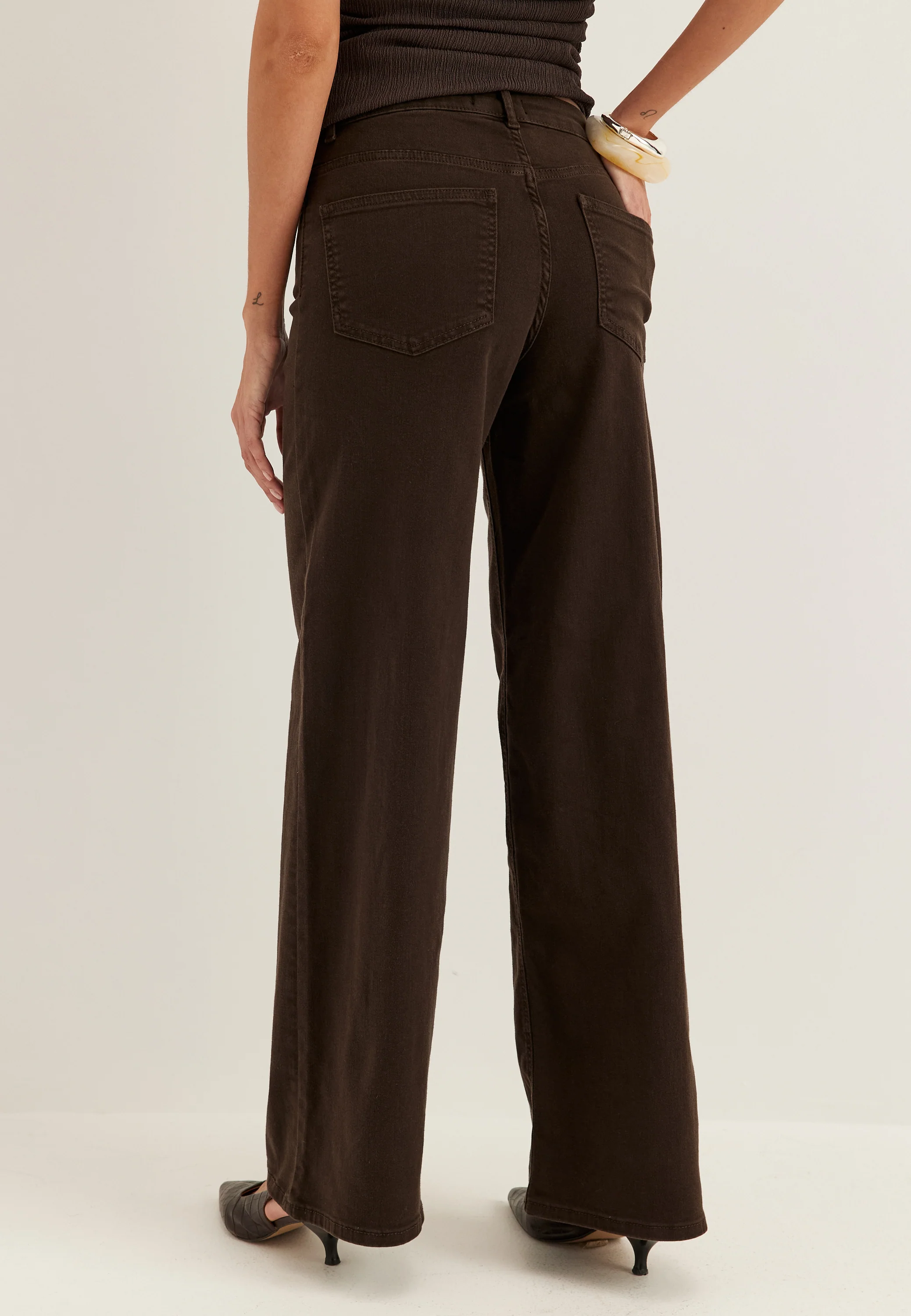 Onlmadison Blush Hw Wide Brown - Image 3