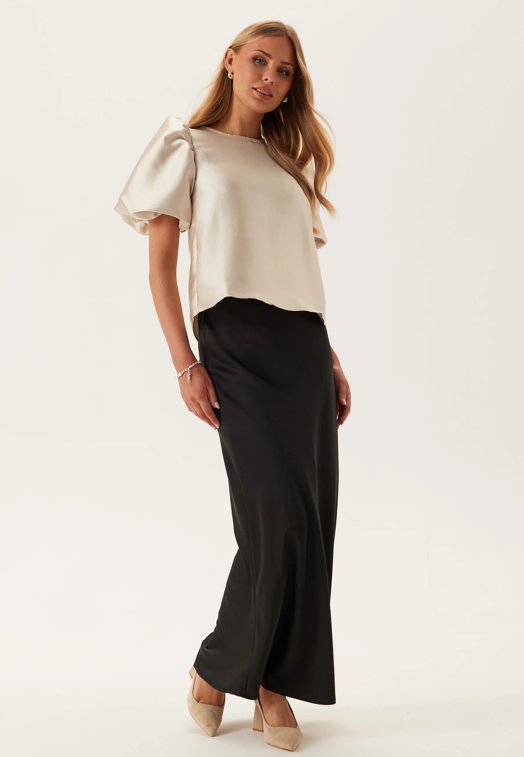 Onlmanny 2/4 HEAVY SATIN TOP - Image 3