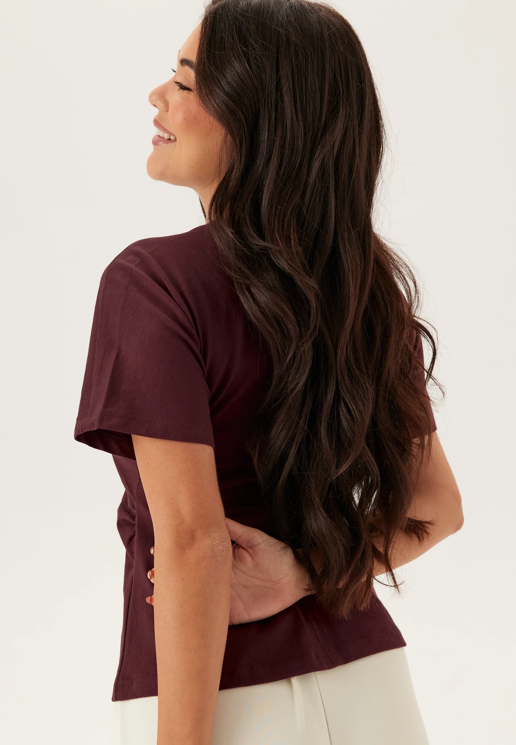 Onlmarie Life S/S RUCHING TOP - Image 2