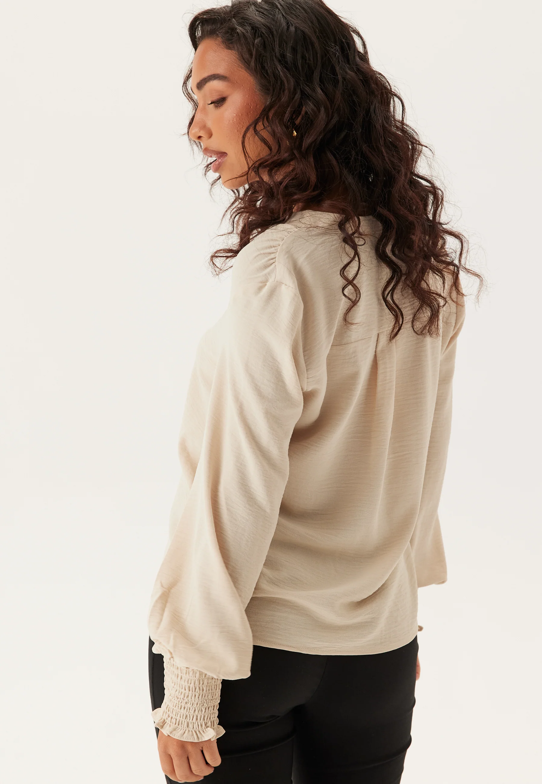 Onlmette V-Neck Smock Top - Image 3