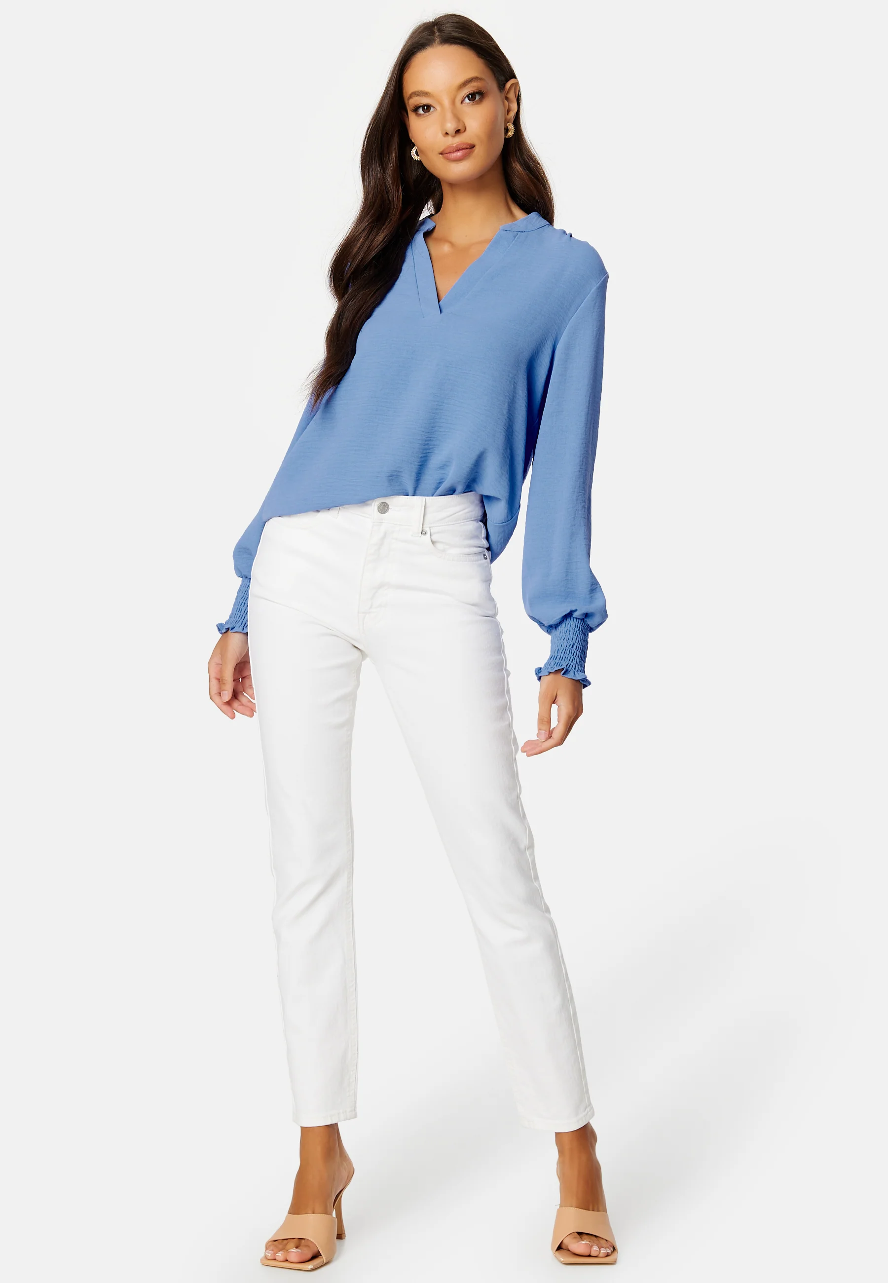 Onlmette V-Neck Smock Top - Image 2