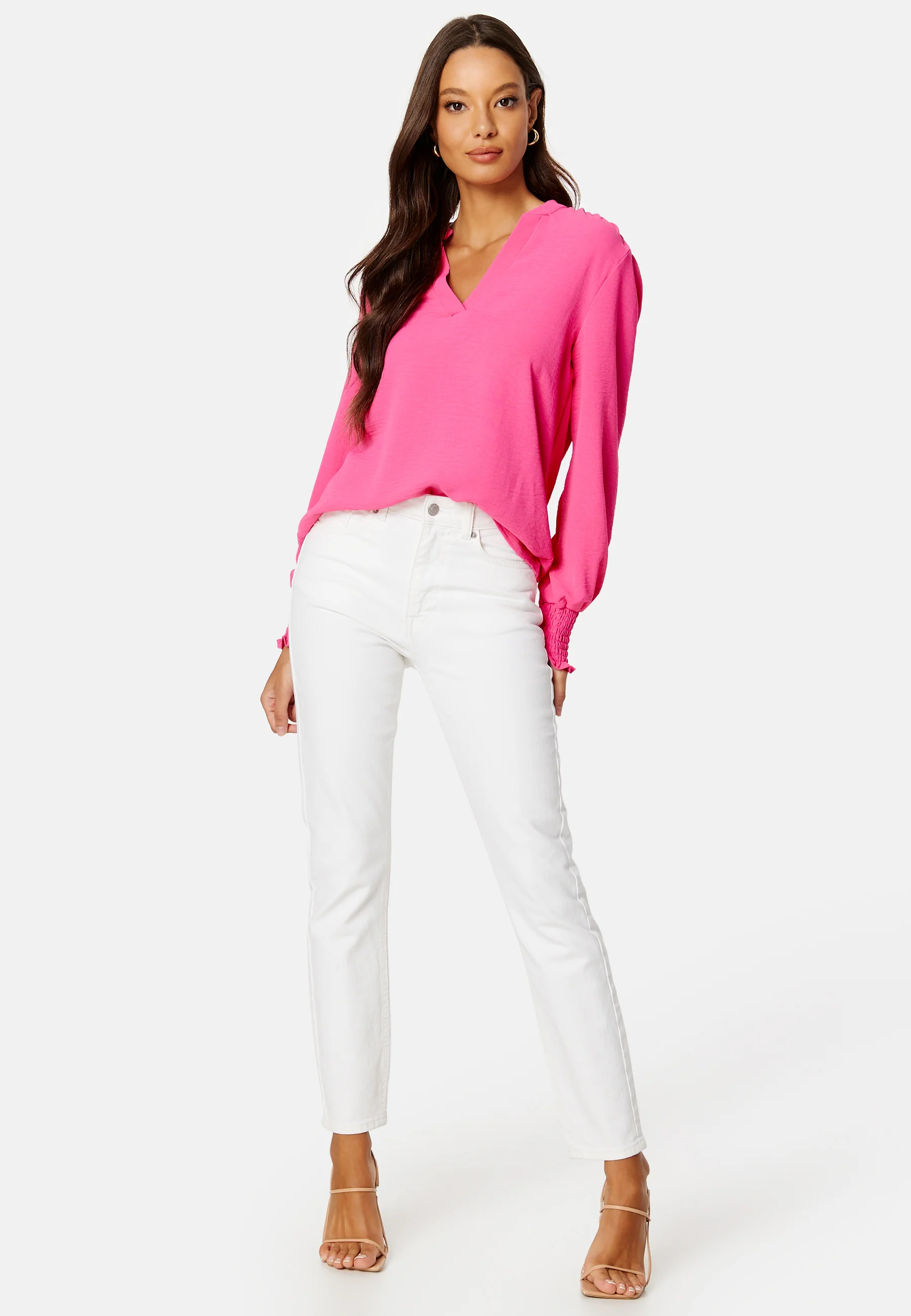 Onlmette V-Neck Smock Top - Image 3