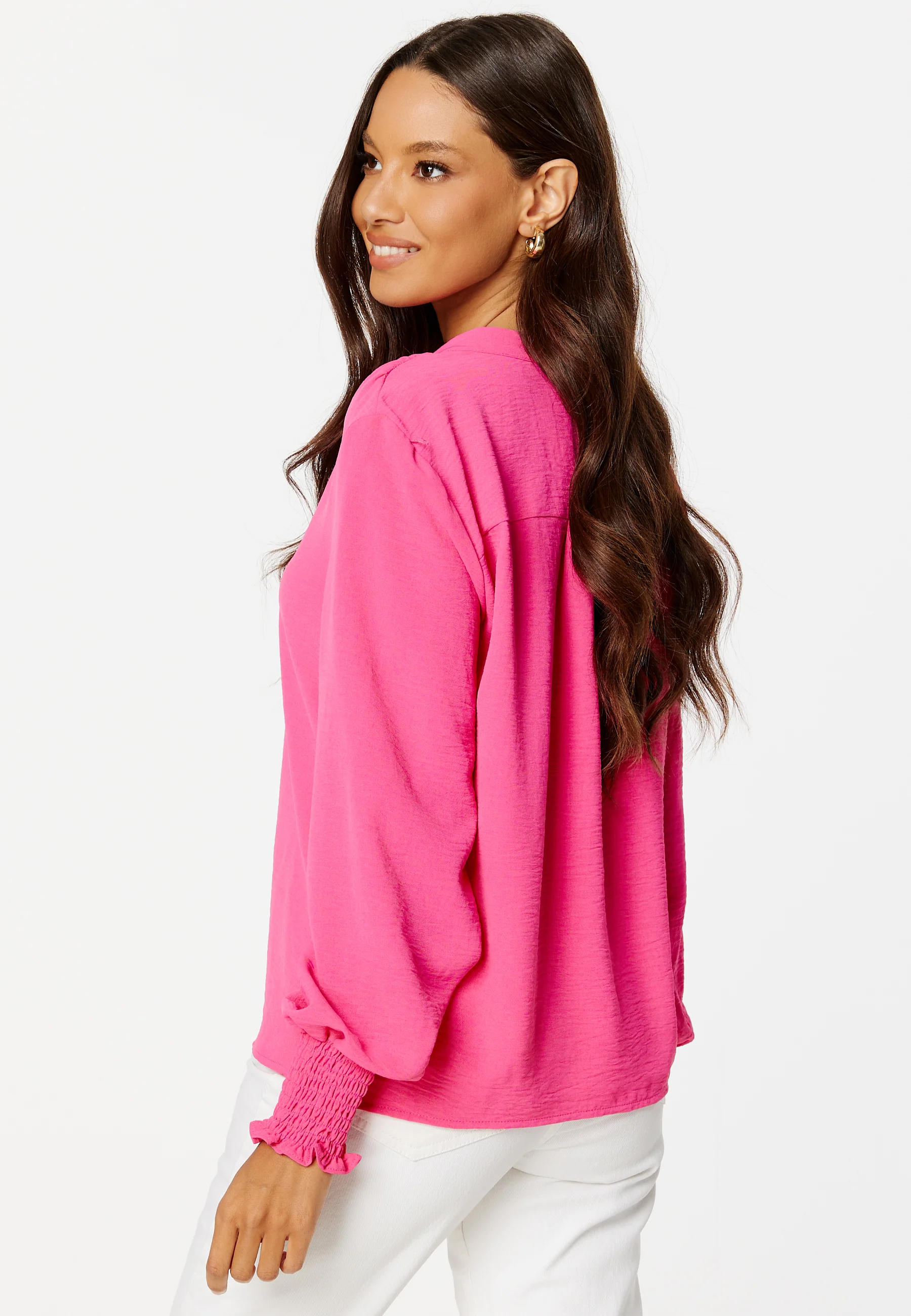Onlmette V-Neck Smock Top - Image 4