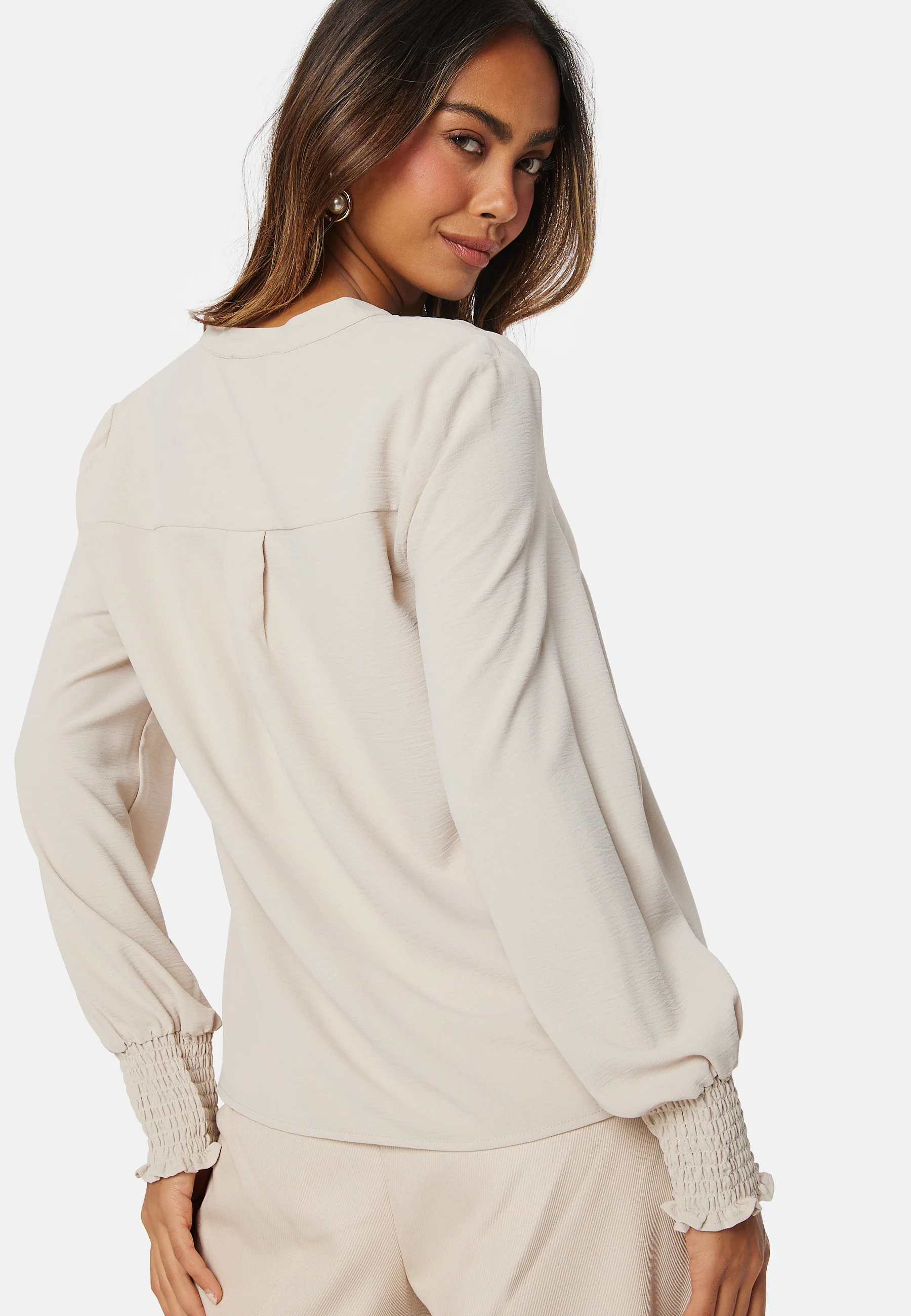 Onlmette V-Neck Smock Top - Image 3