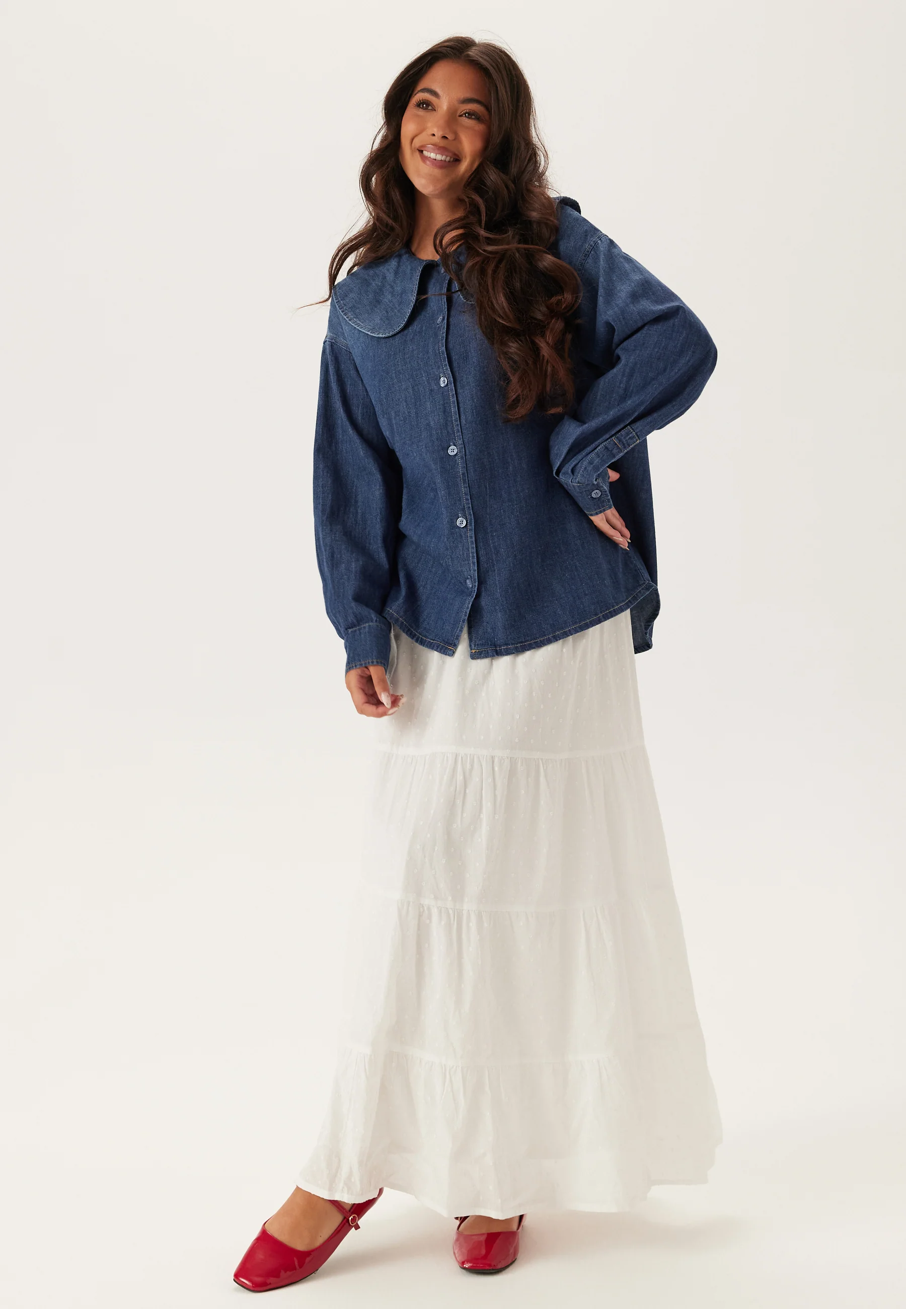 Onlnala L/S COLLAR DNM COLLAR - Image 4