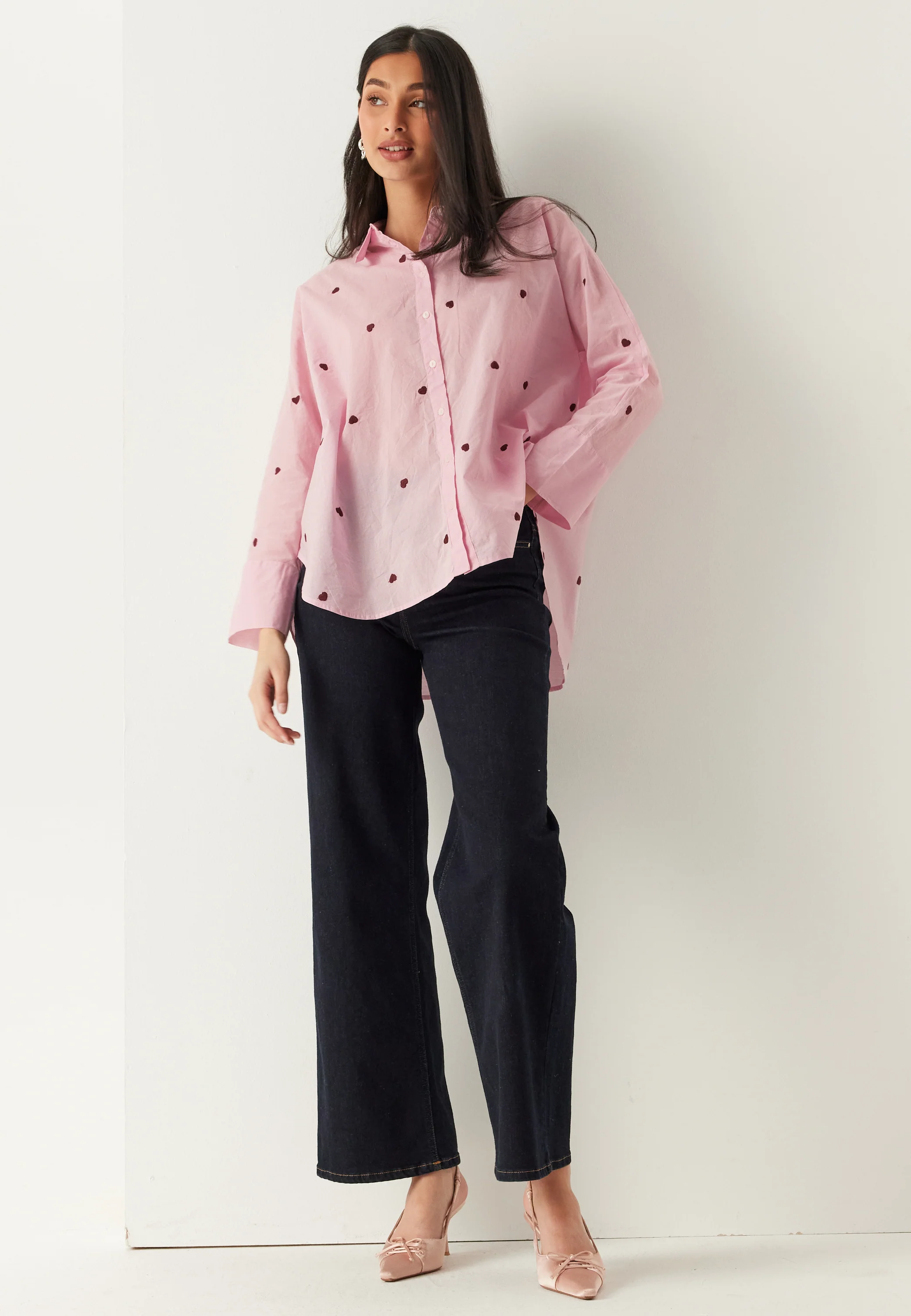 Onlnew Lina Grace Ls Emb Shirt - Image 3