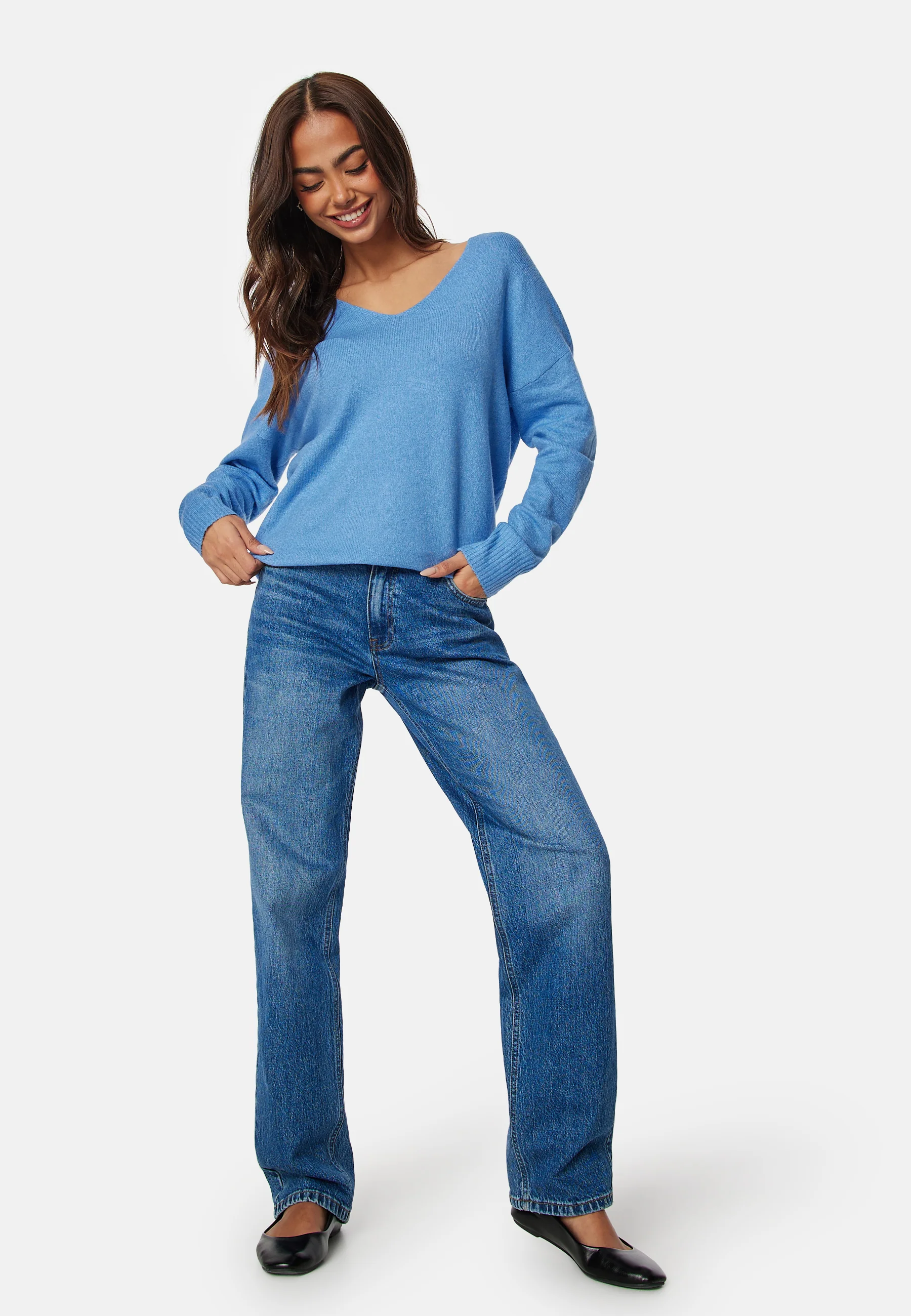 Onlrica Life L/S V-Neck Pullover Knit - Image 3