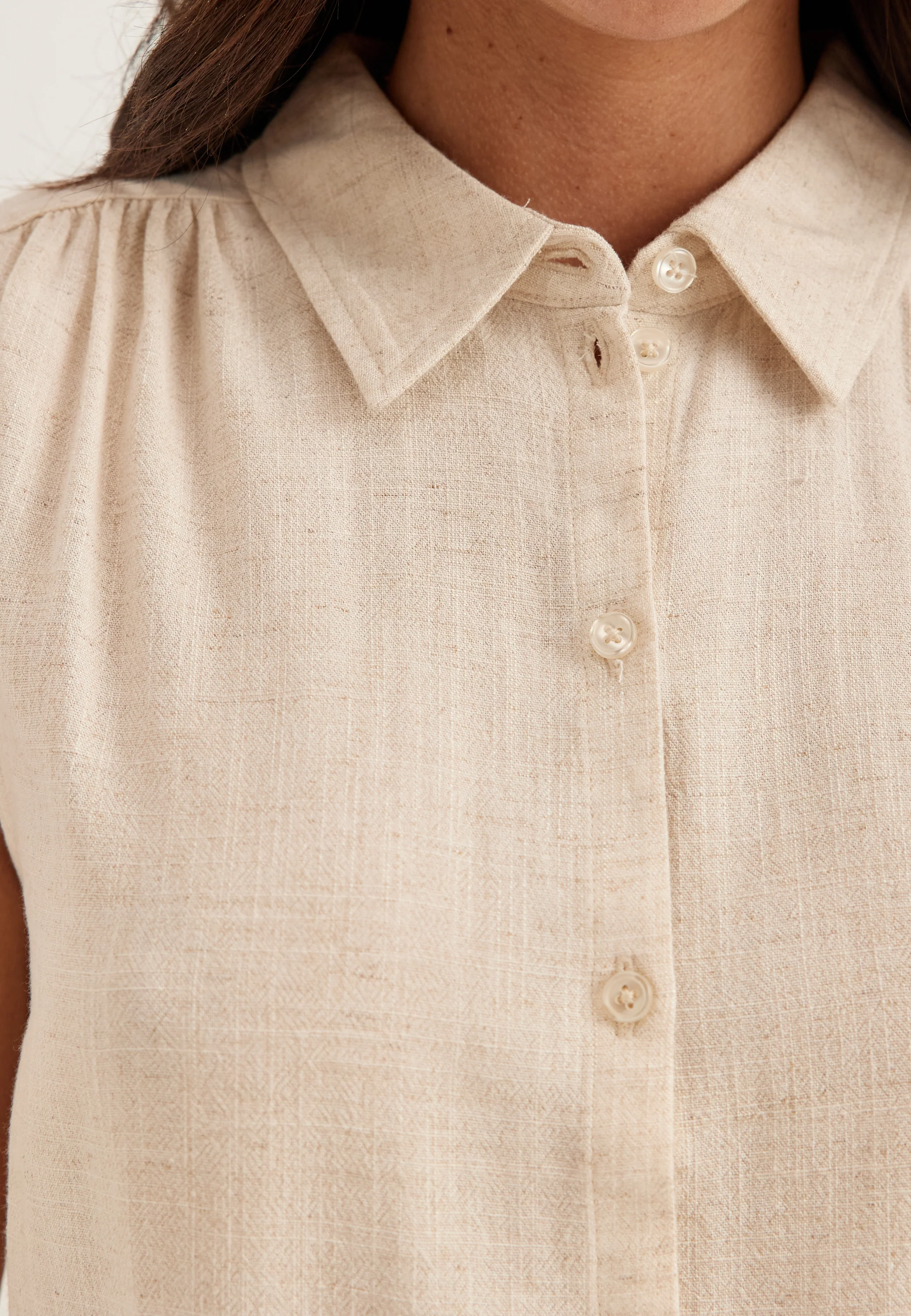 Onlsiesta S/L LINEN BL SHIRT - Image 5