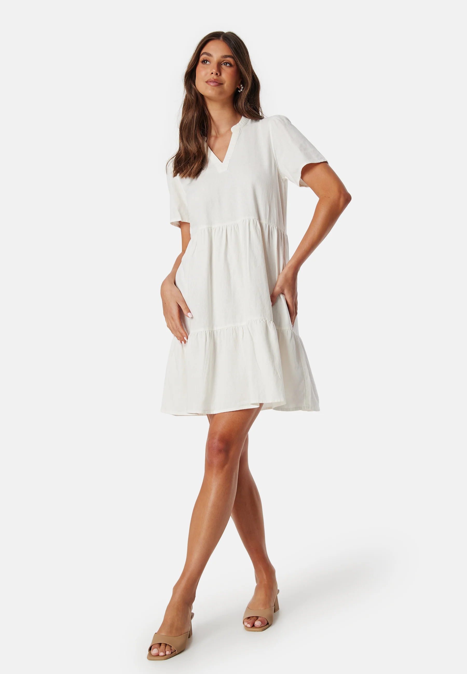 Onltiri-Caro V-Nec Lin Dress - Image 3