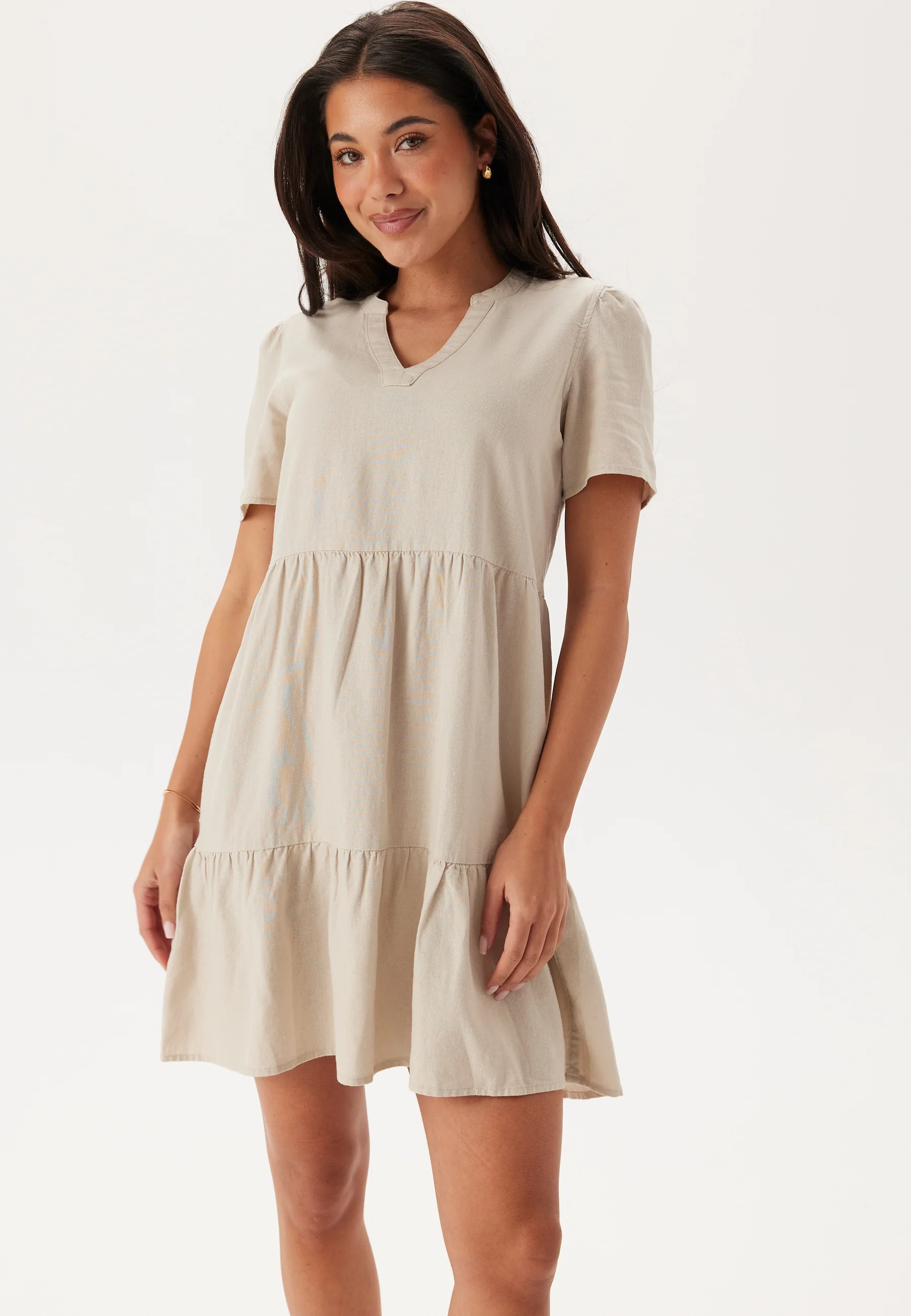 Onltiri-Caro V-Nec Lin Dress - Image 2