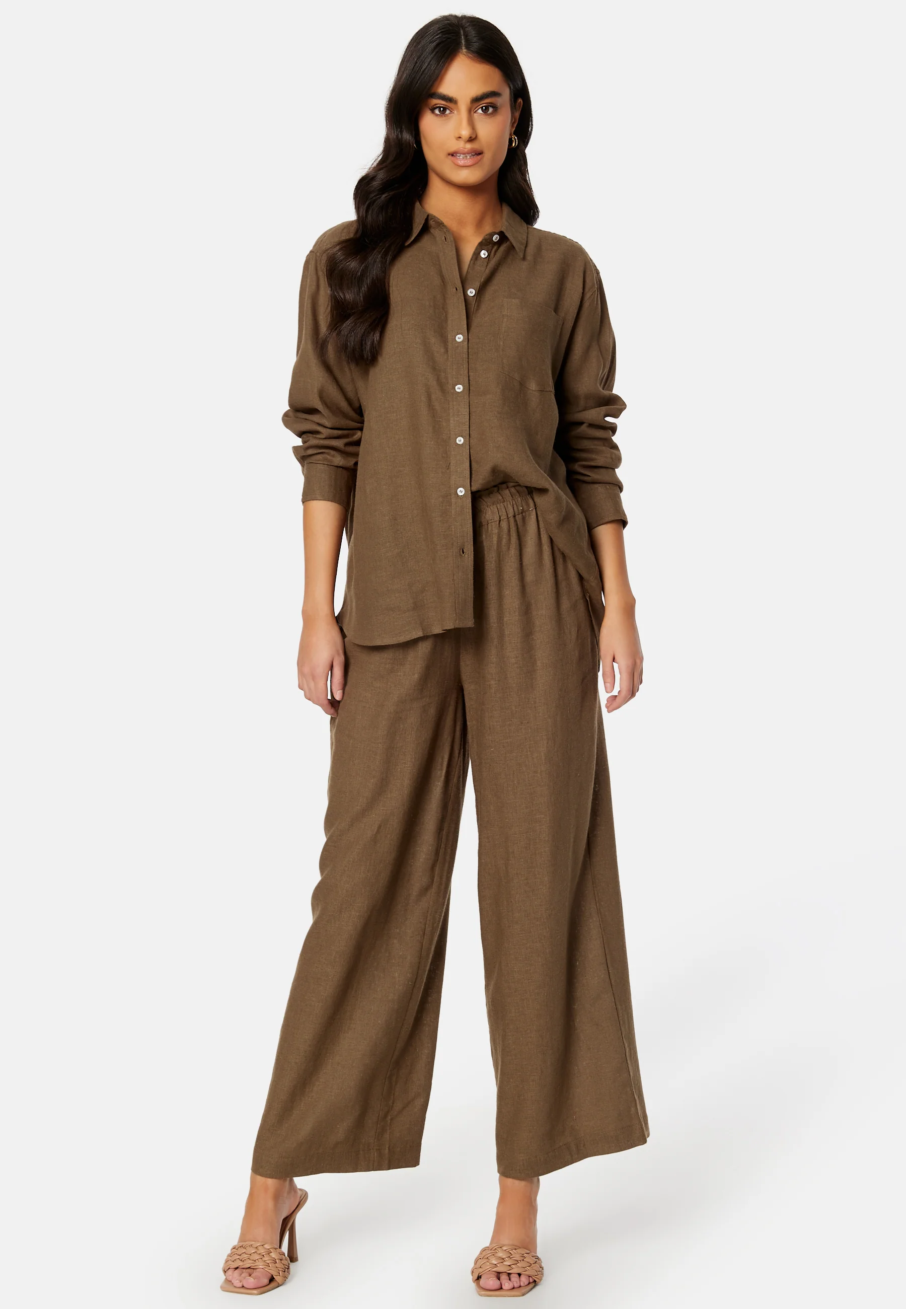Onltokyo  Linen Blend Pant
