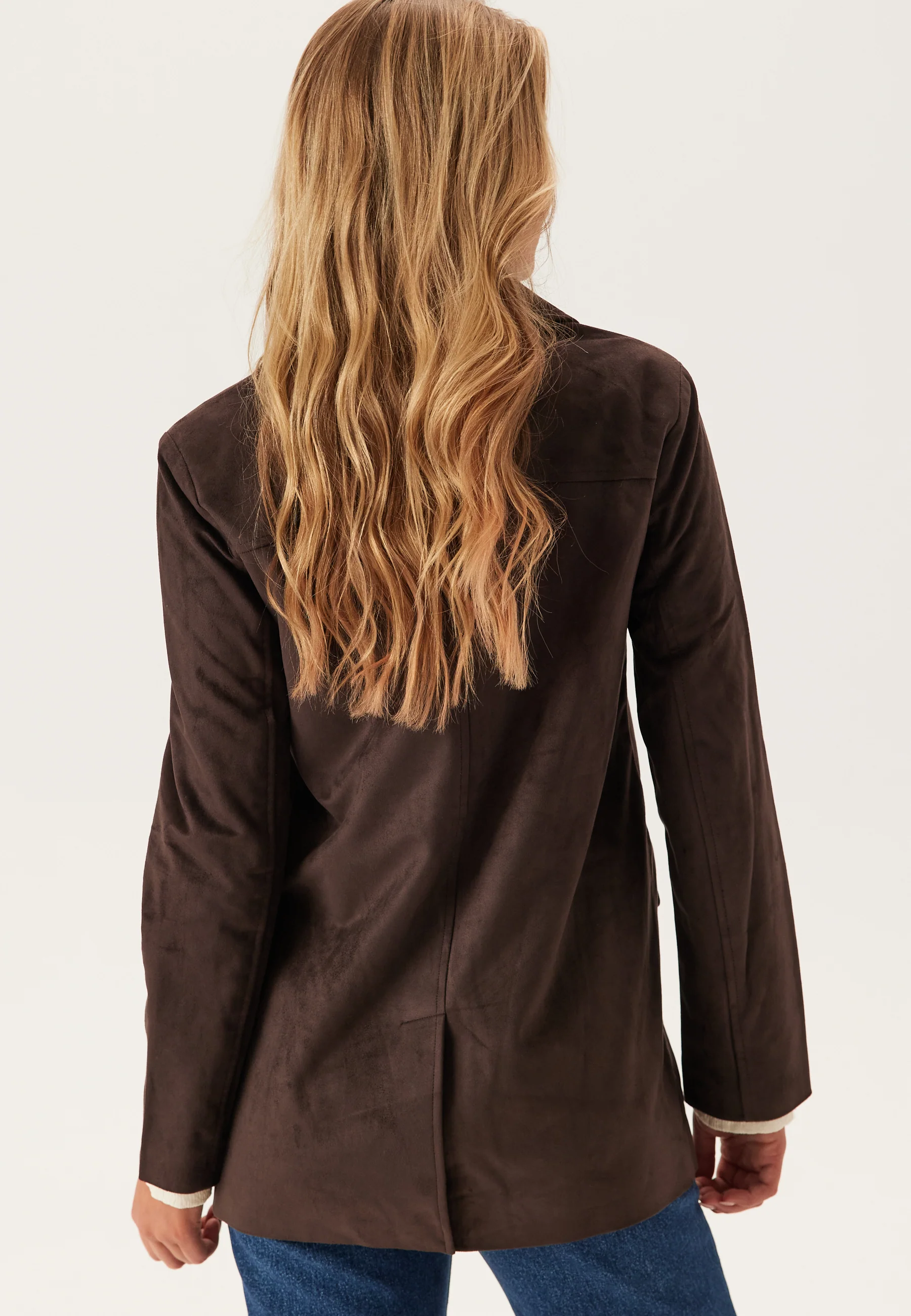 Onltulip Faux Suede Blazer Coa - Image 3