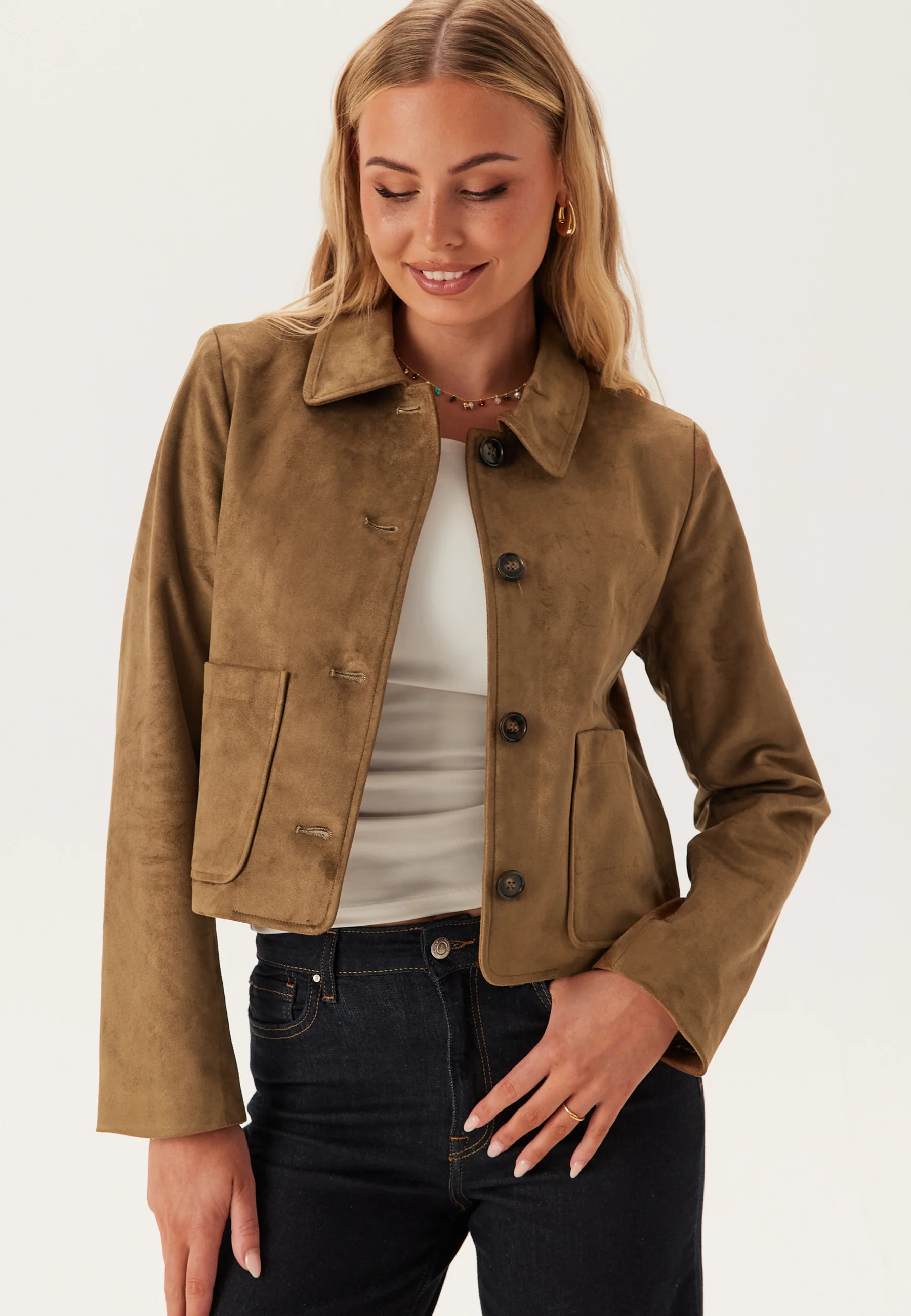 Onltulip Life Faux Suede Jacke - Image 5