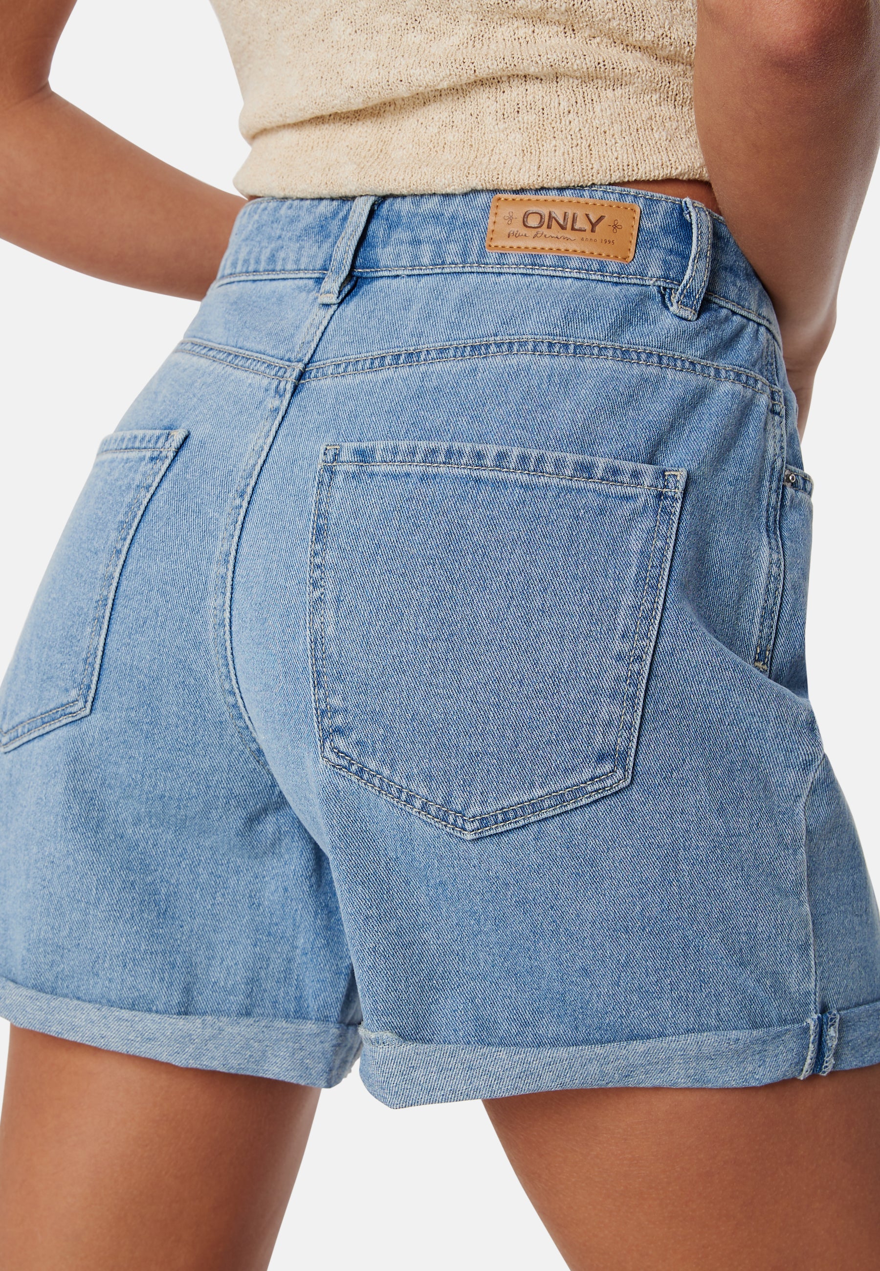 Onlvega HW Mom Dnm Shorts - Image 5