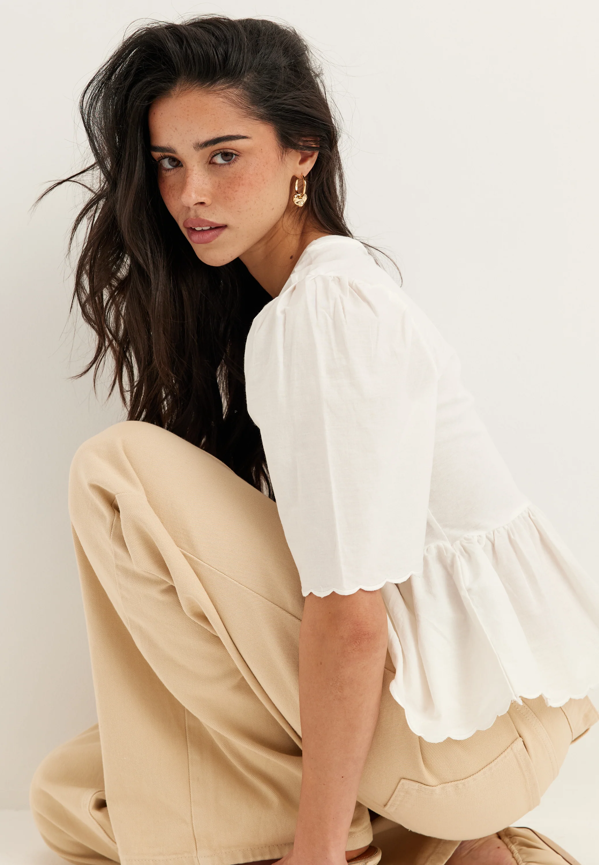 Onlveronika Life S/S MIX PEPLUM TOP - Image 2