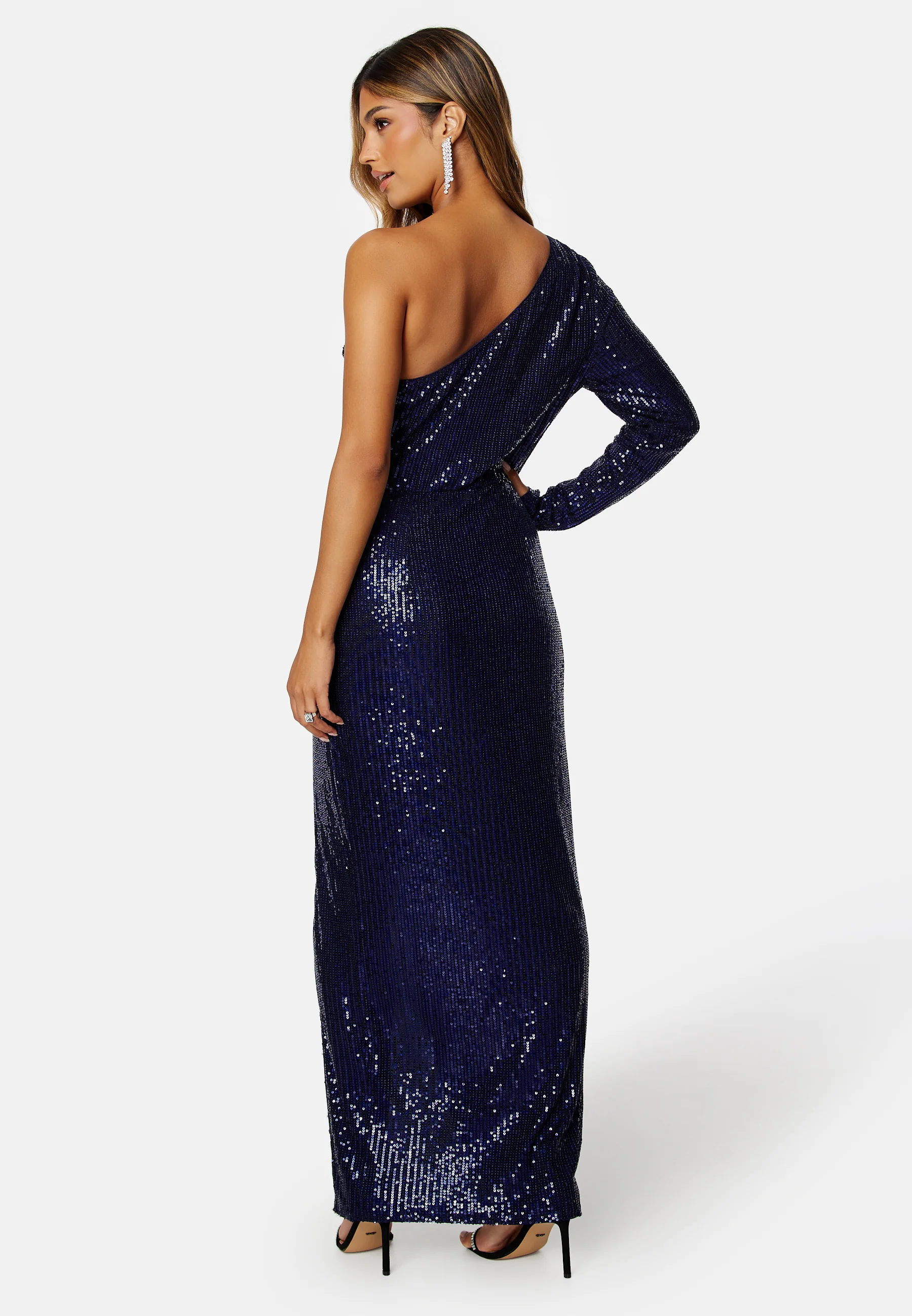 Opal Sequin One Shoulder Dress - Image 2
