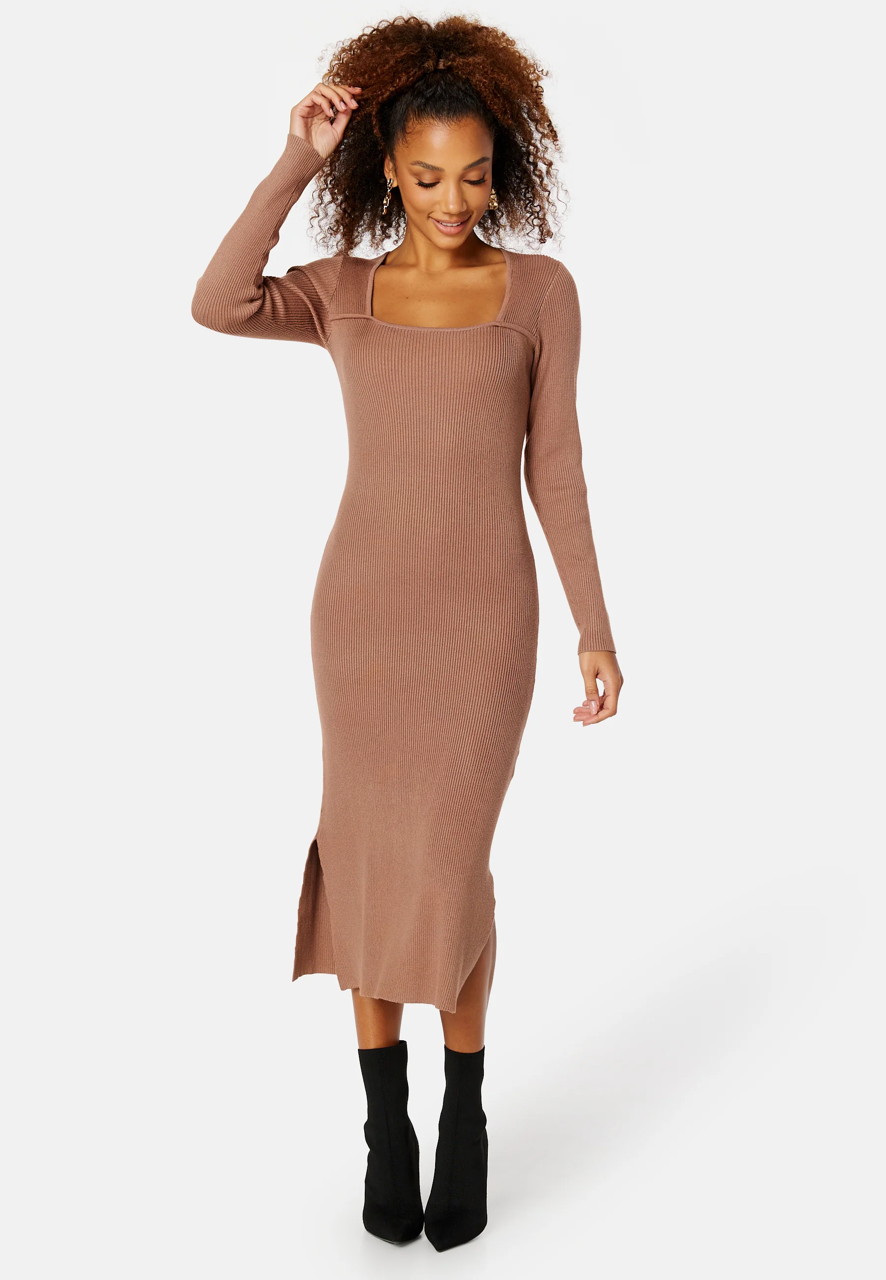 Osminda knitted cut out dress - Image 5