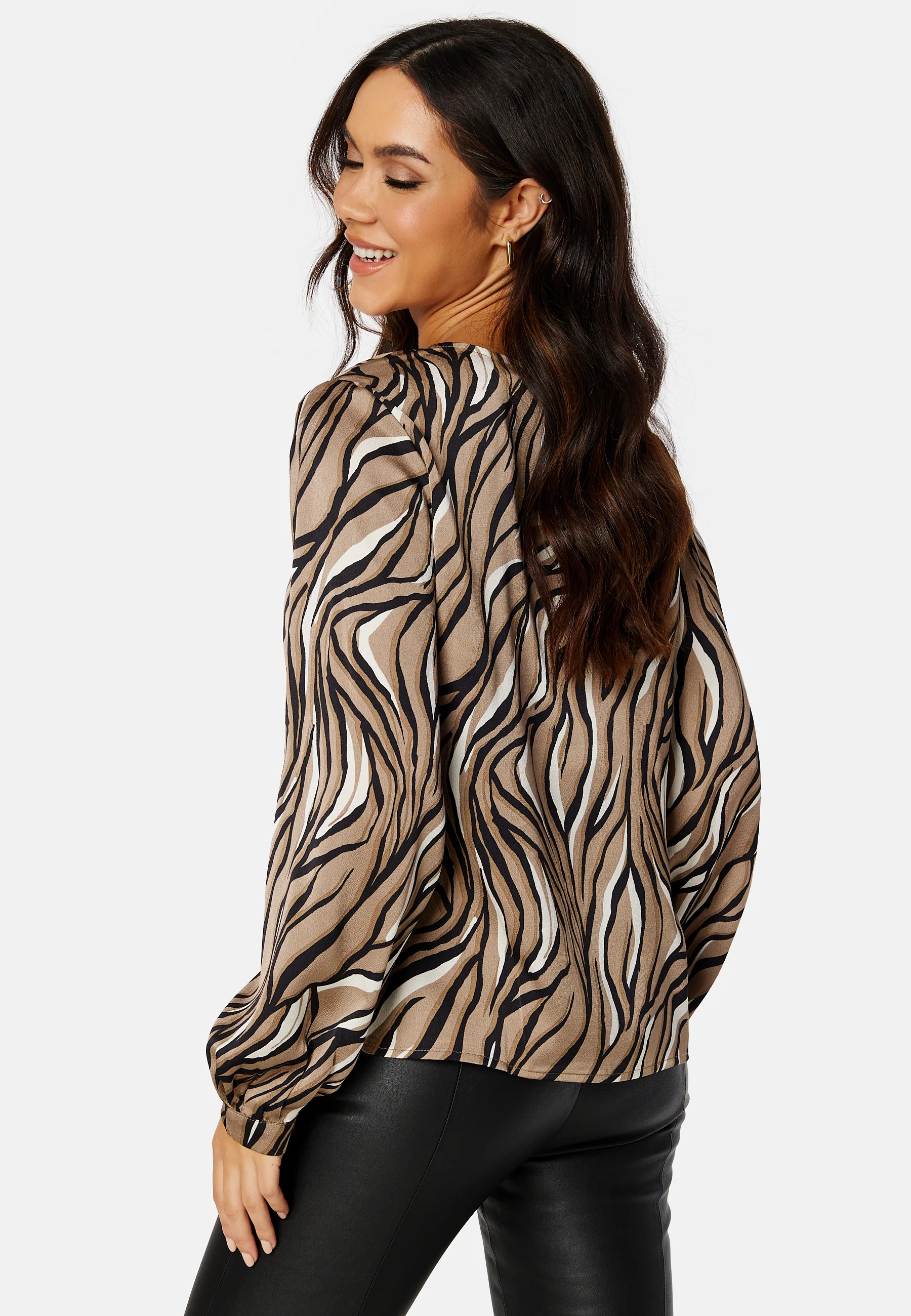 Papaya LS V-Neck Blouse - Image 3