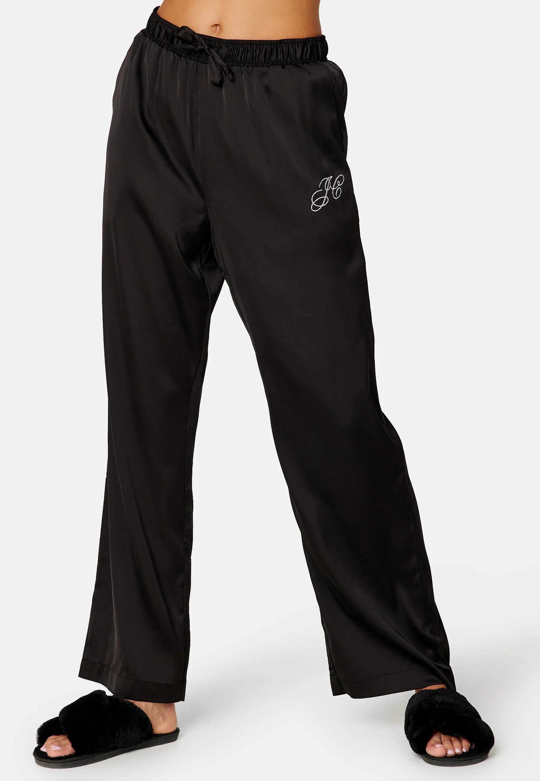 Paula Solid Satin Trouser - Image 2