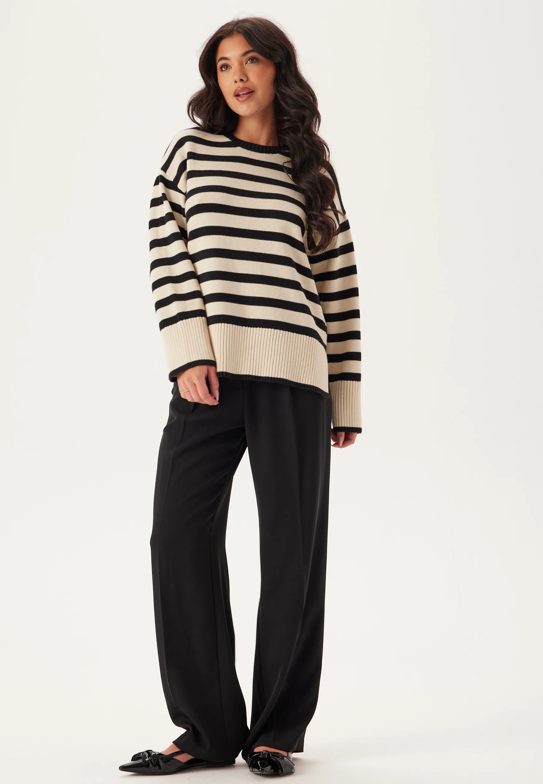 Pcava Ls O-neck Slit Knit - Image 3