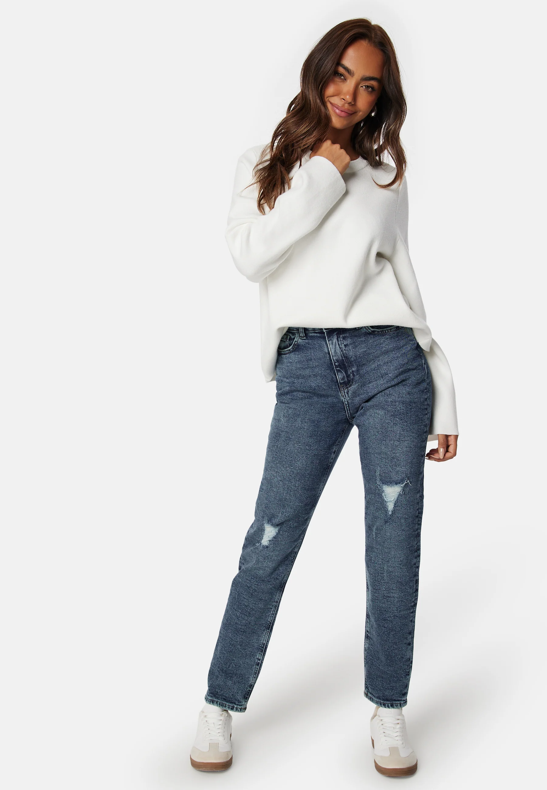 Pcbella High Waist Tap Dest Ank Jeans - Image 3