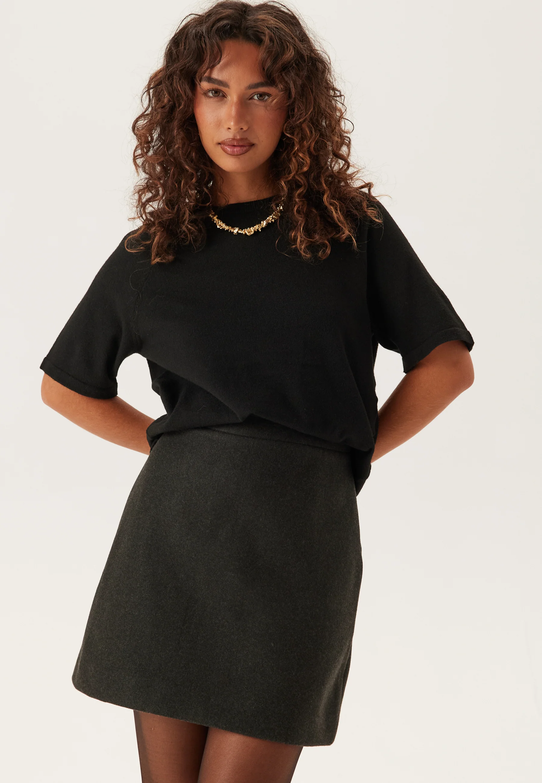 Pcbree Ss O-neck Knit
