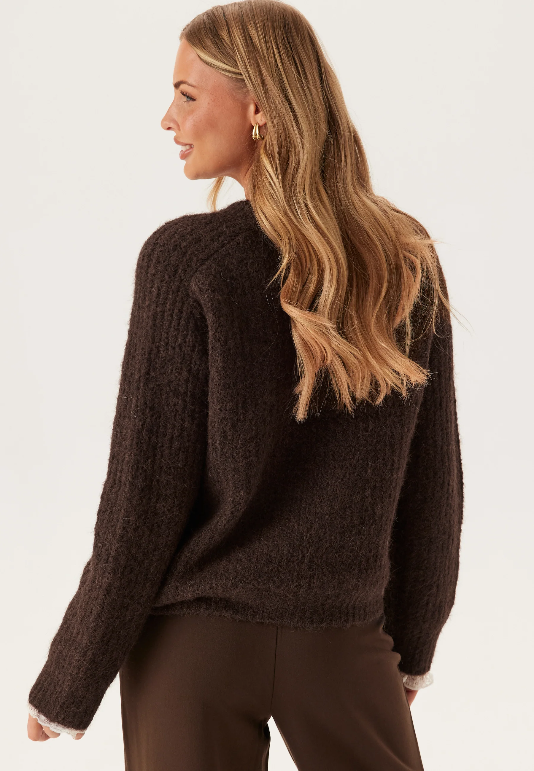 Pccleo Ls O-neck Chunky Knit - Image 2