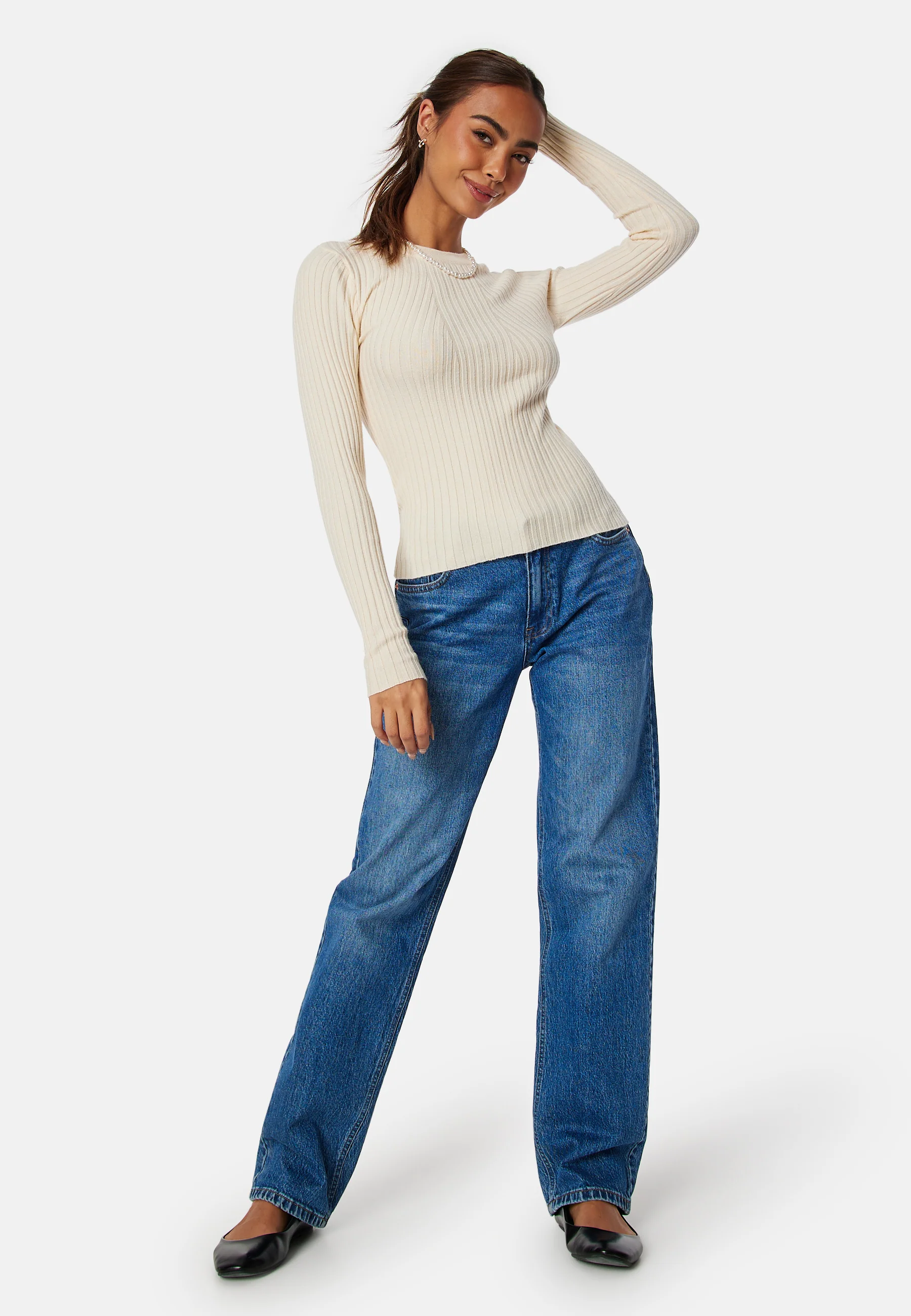 Pccrista LS O-Neck Knit - Image 3