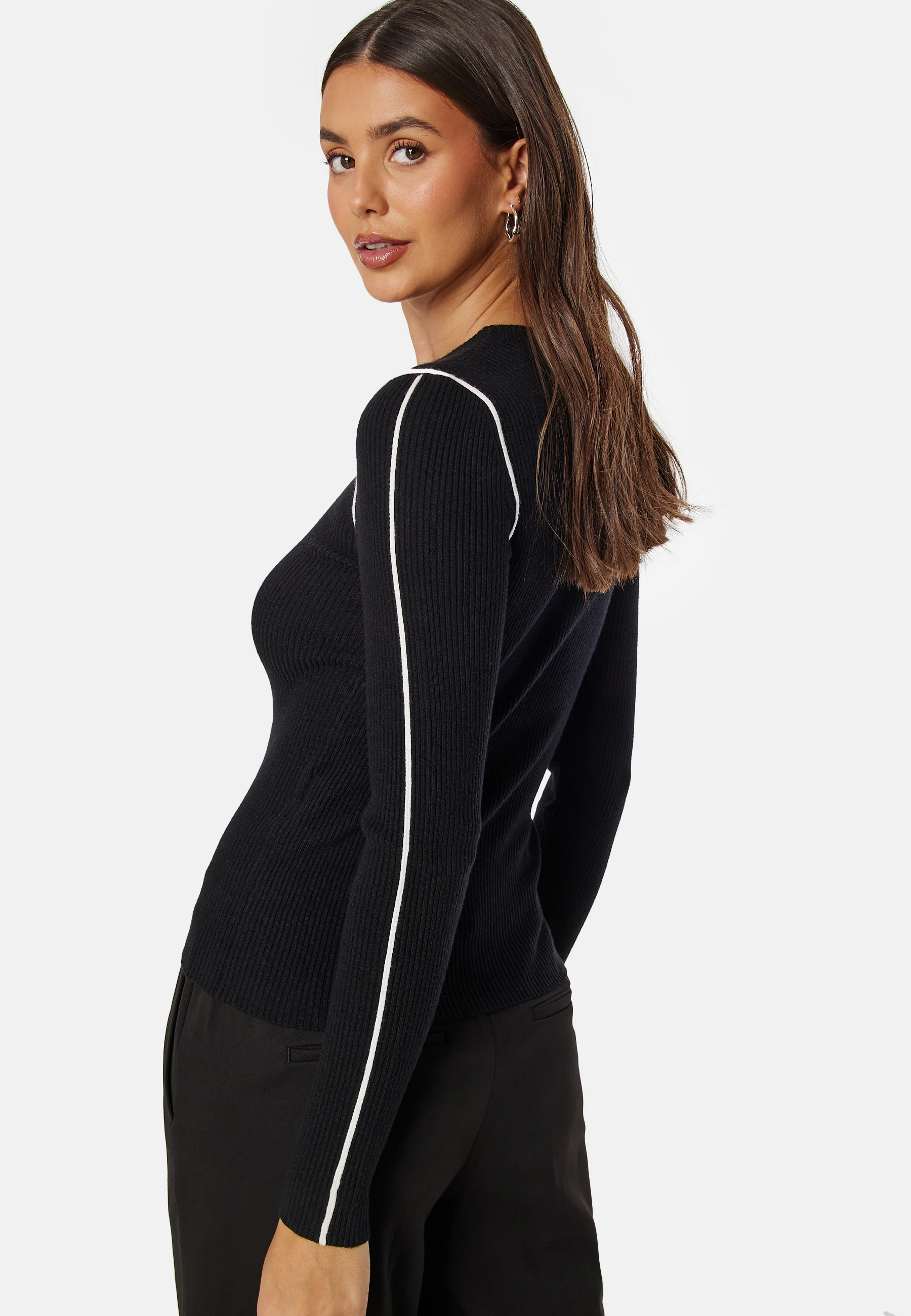 Pcfalka LS Slim Piping Knit - Image 2