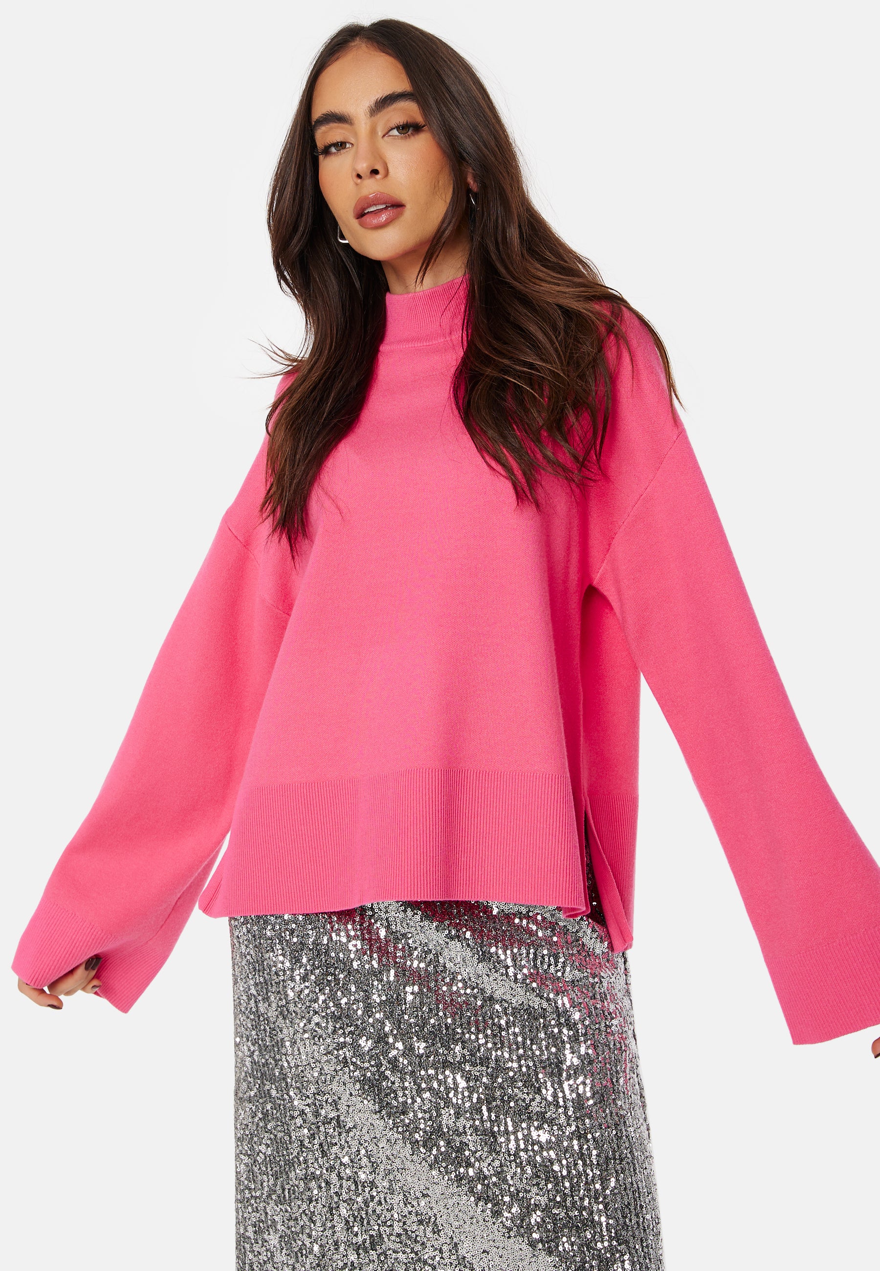 Pcfenda LS High Neck Knit