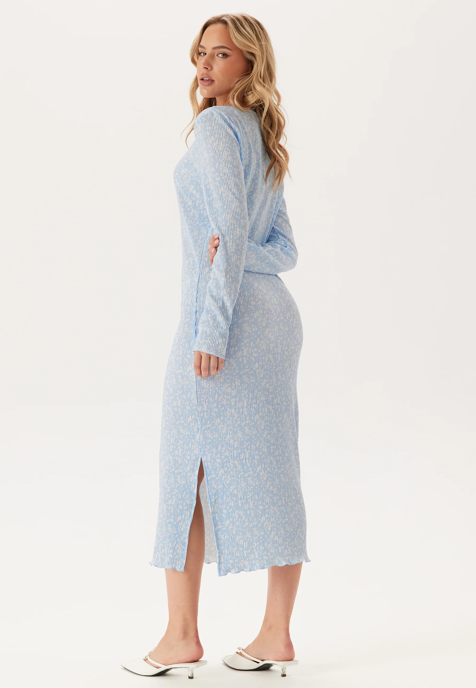 Pcflora Ls Midi Dress - Image 3