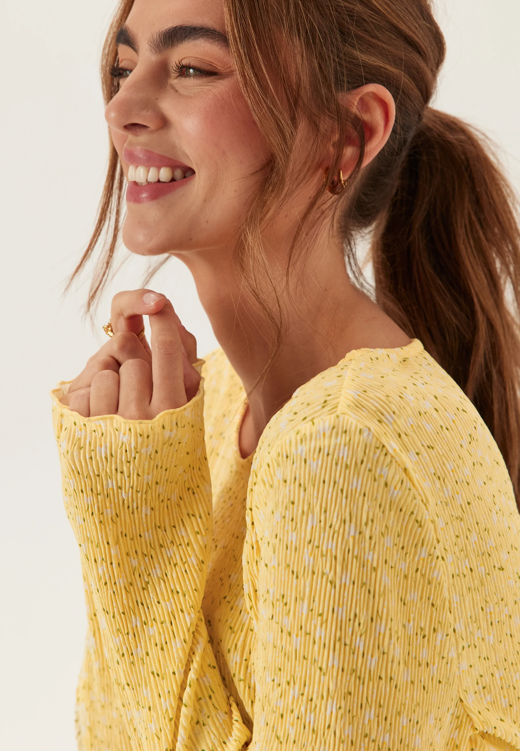 Pcflora Ls Midi Dress - Image 5