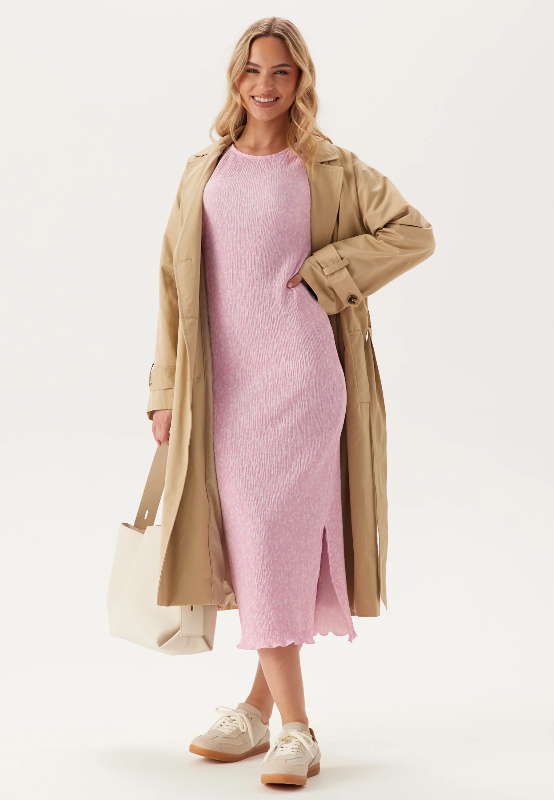 Pcflora Ls Midi Dress - Image 4