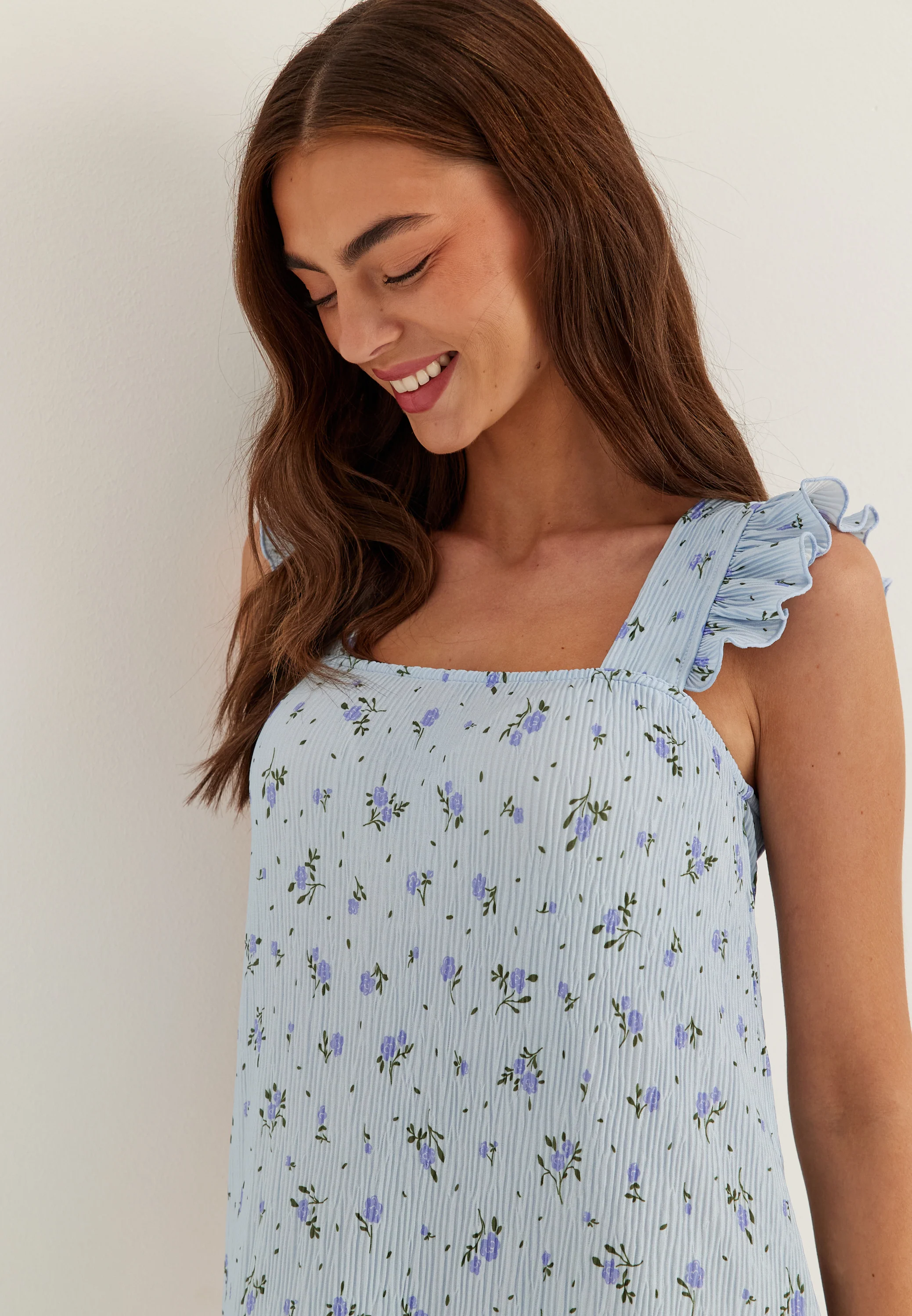 Pcflora Strap Flounce Dress - Image 2