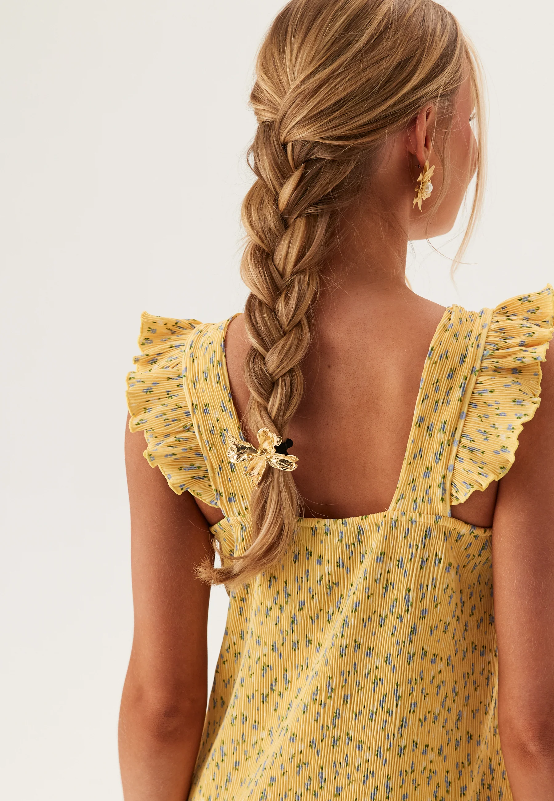 Pcflora Strap Flounce Dress - Image 4